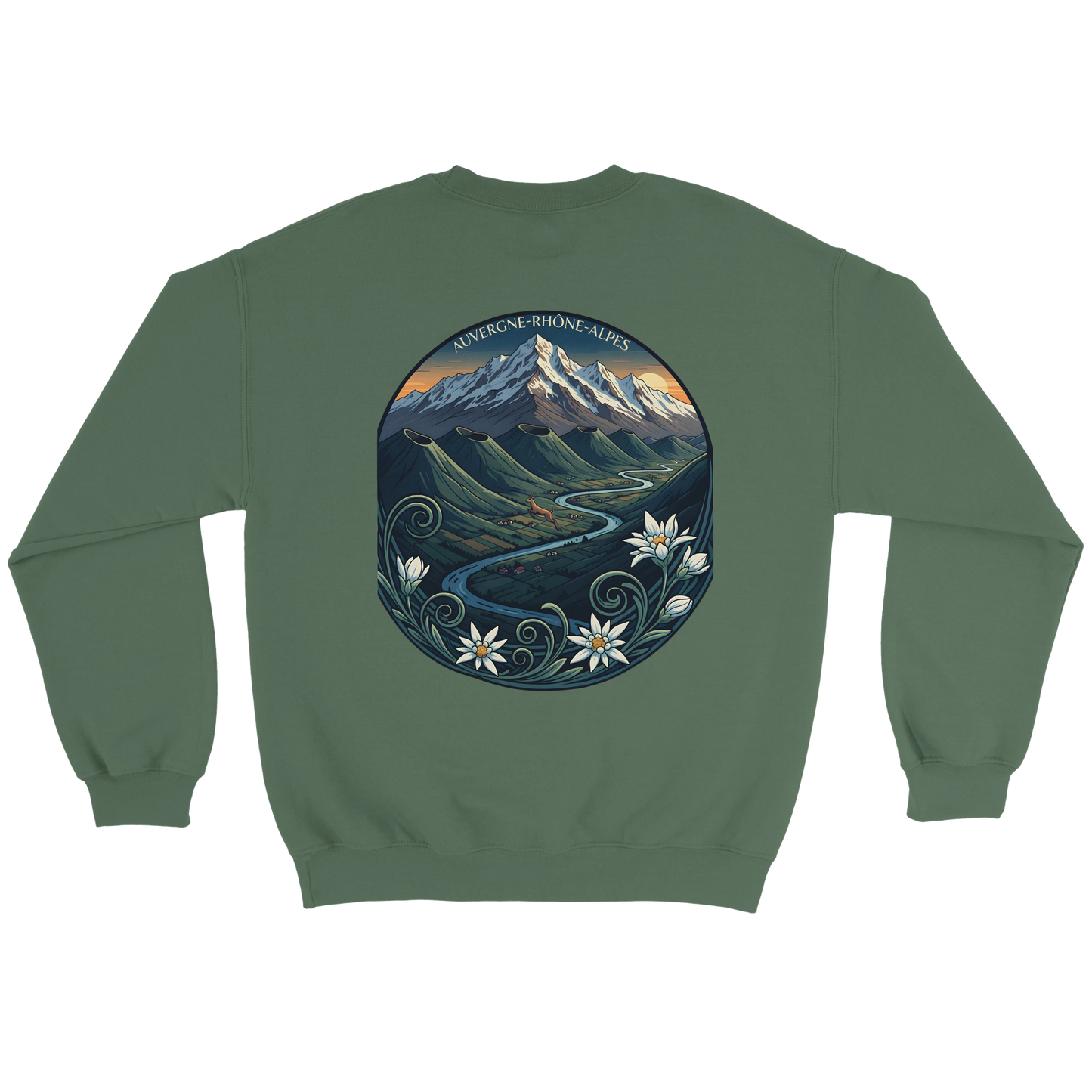 Sweat-shirt Unisexe Auvergne-Rhône-Alpes – Confort Classique