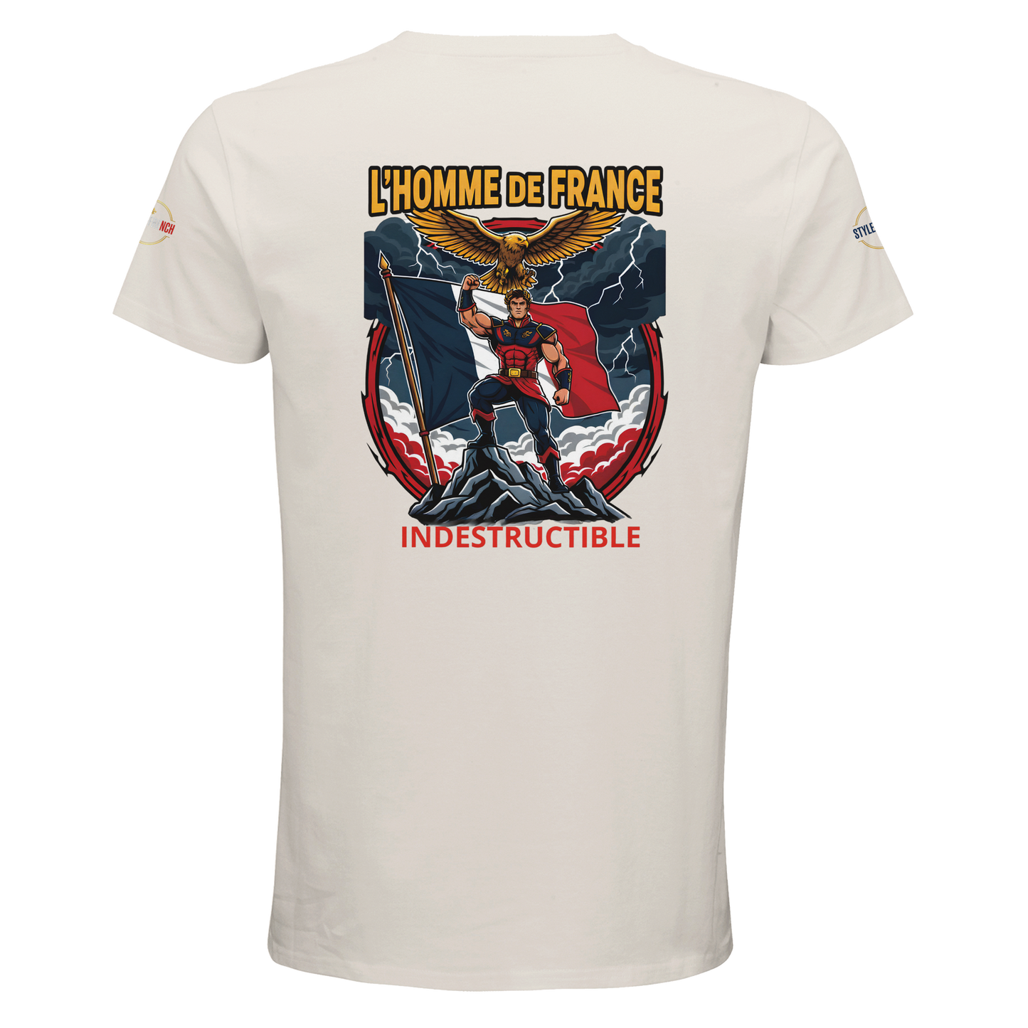 T-Shirt Homme de France – Coton Bio Premium à Col Rond