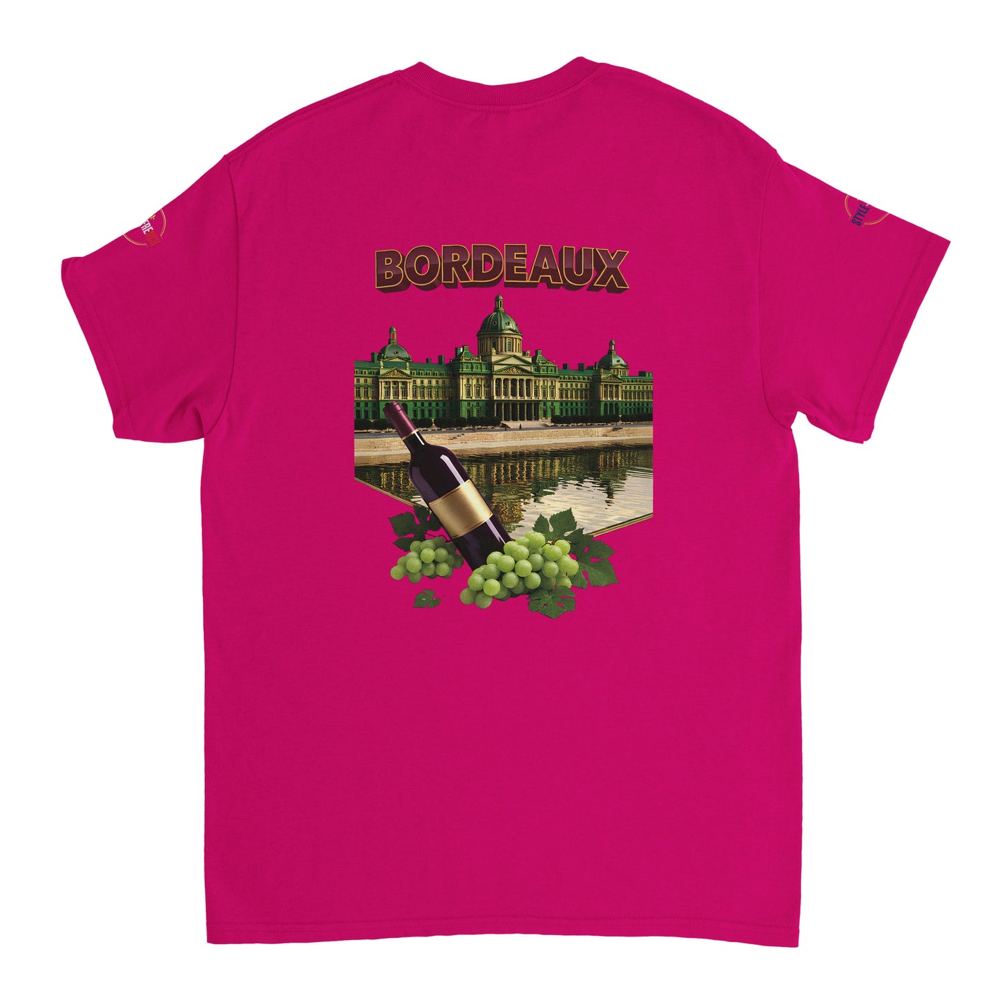 T-shirt Unisexe Bordeaux Ville de France – Coton Épais Premium