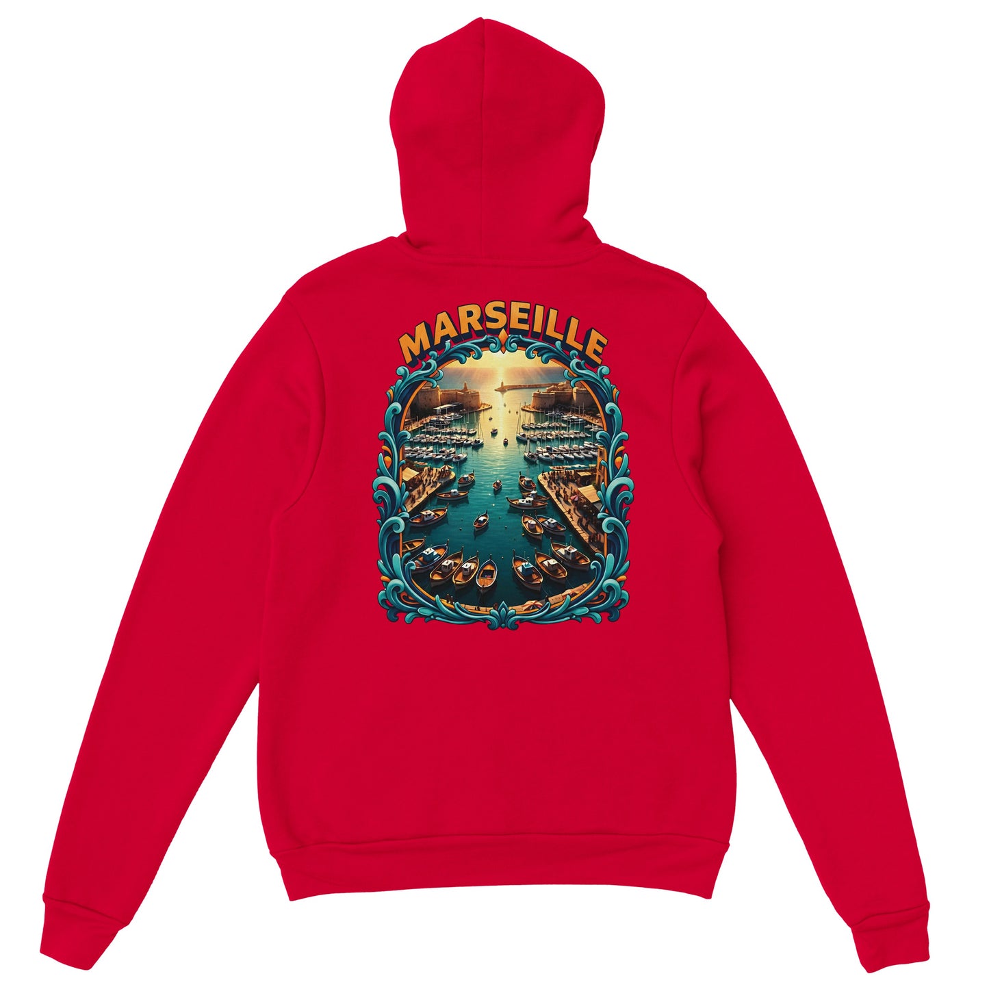 Sweat à capuche unisexe Marseille – Hoodie premium en coton mélangé
