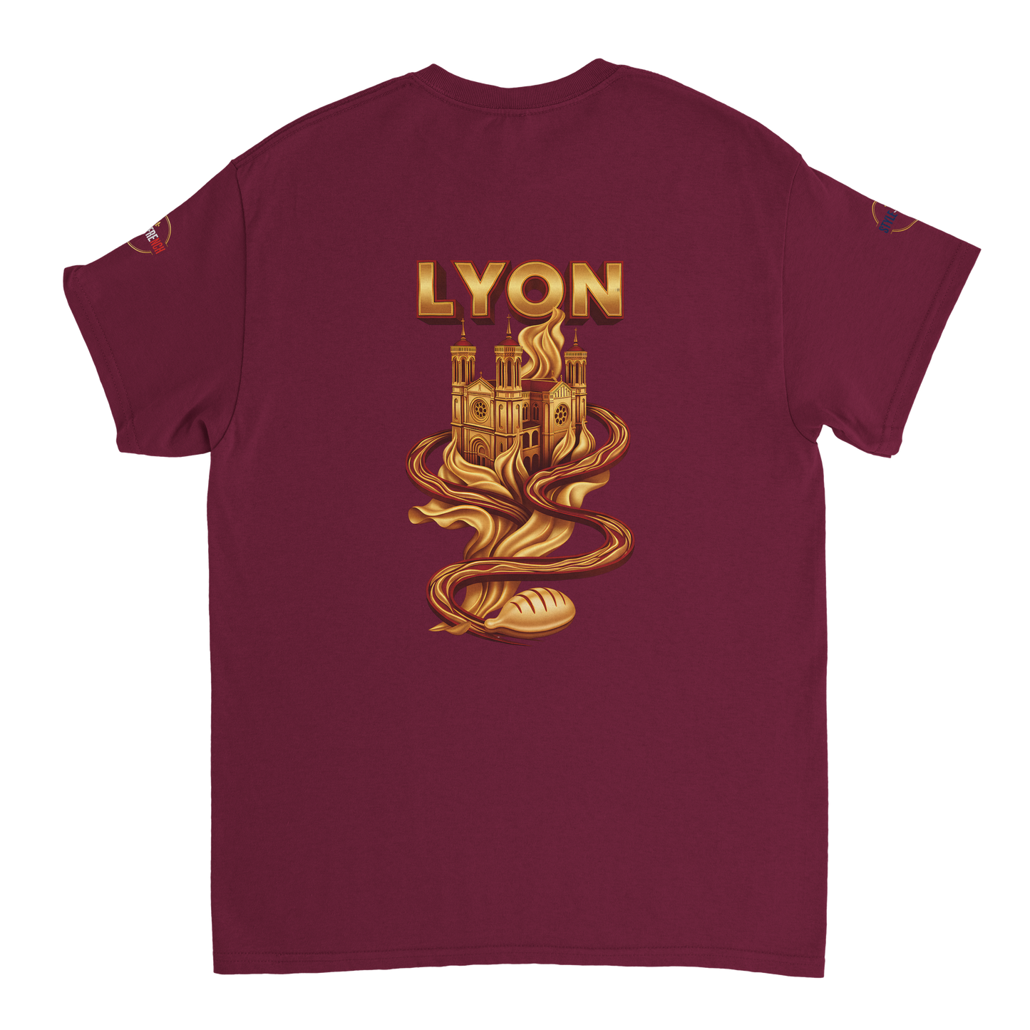T-Shirt Unisexe Lyon - Design Ville de France - 100% Coton