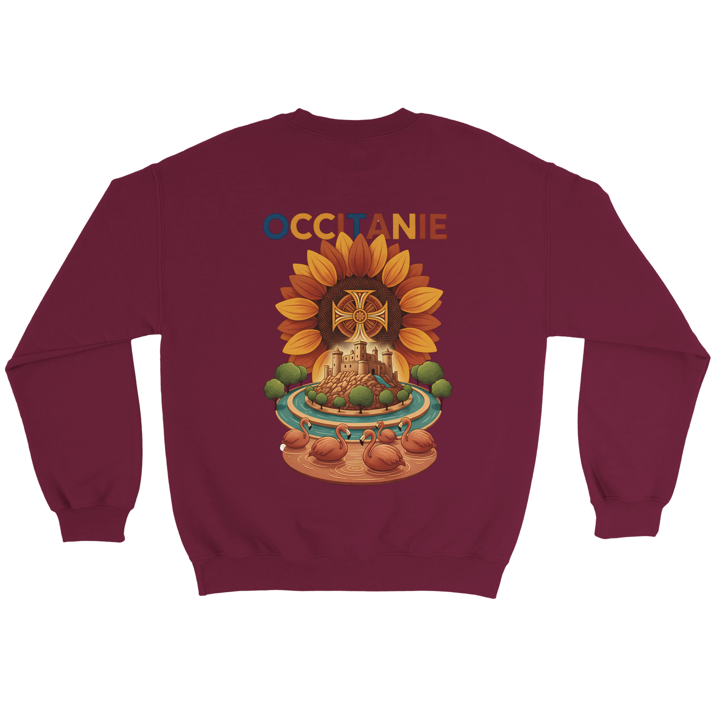 Sweat-shirt Unisexe Occitanie – Sweat Confortable et Résistant