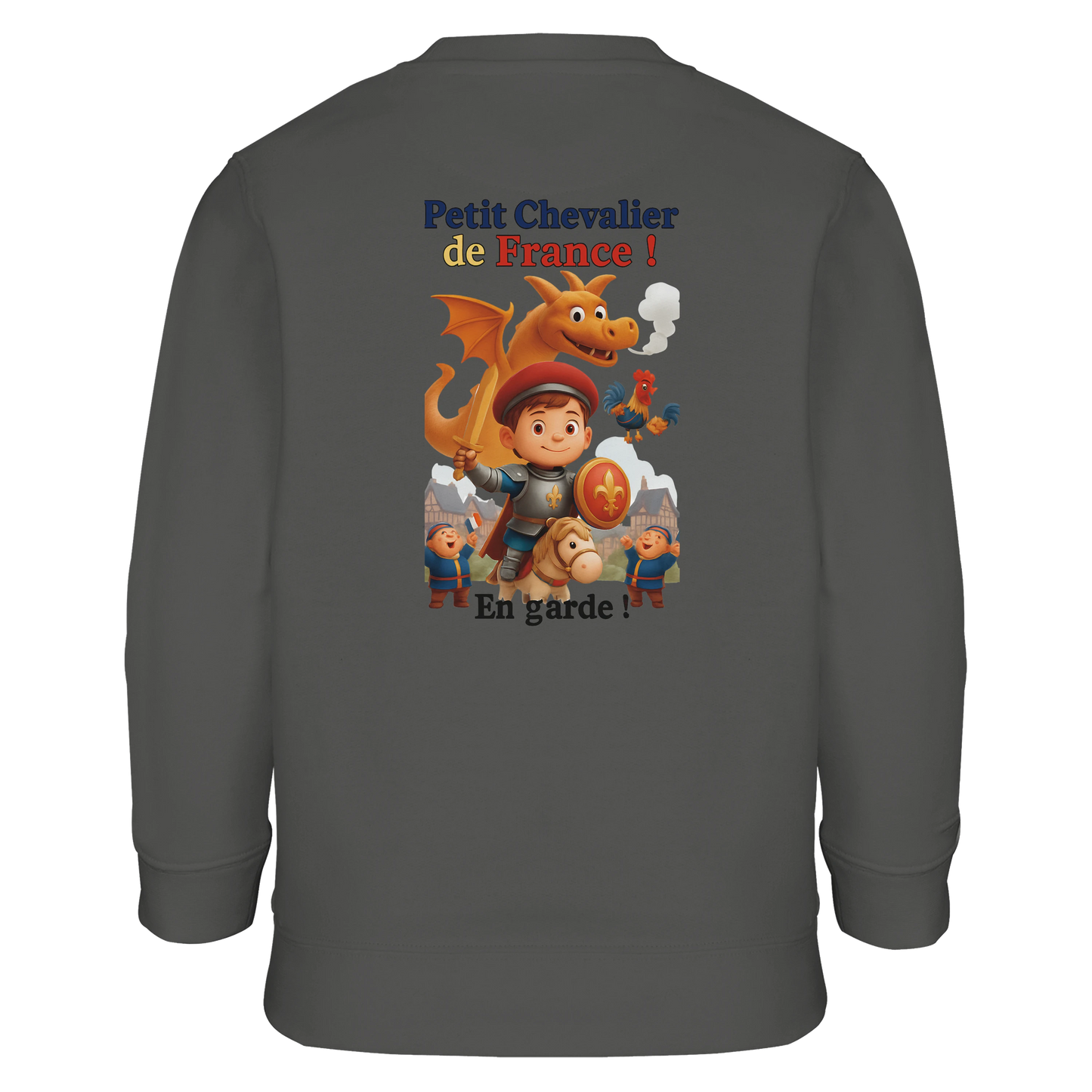 Sweat-shirt garçon Petit Chevalier de France - Coton Bio et Recyclé