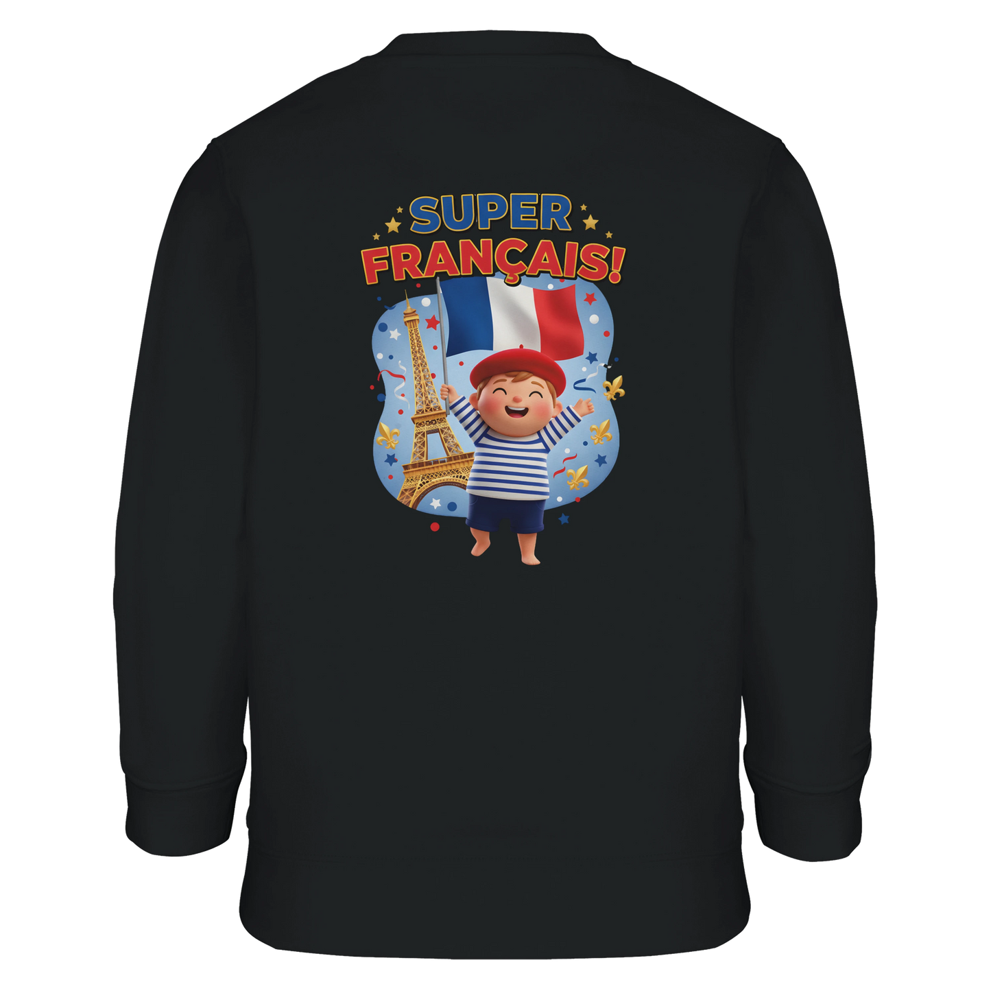 Sweat-shirt Enfant Éco-Responsable - Design Super Français