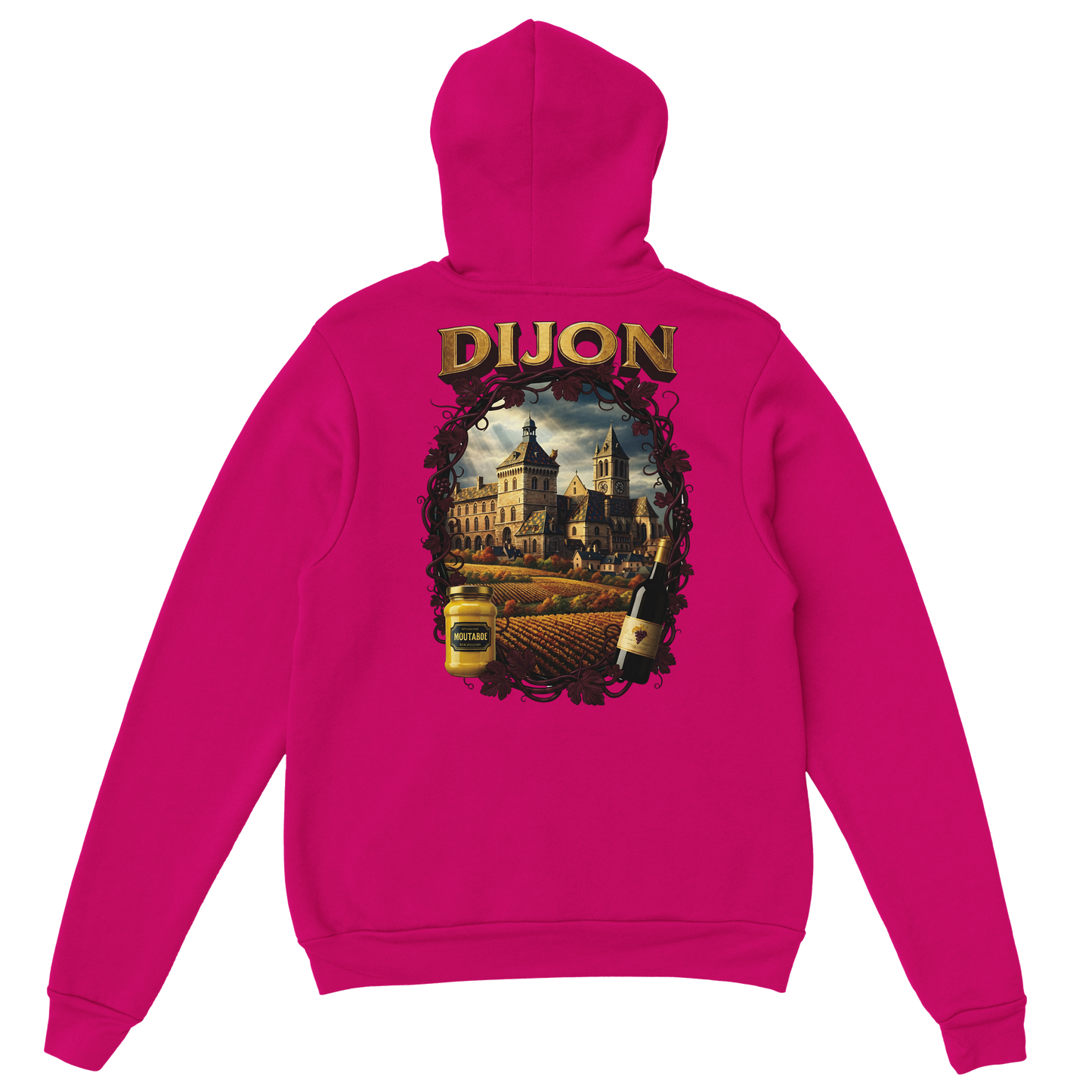 Sweat à Capuche Unisexe Dijon – Ville de France – Confort Premium