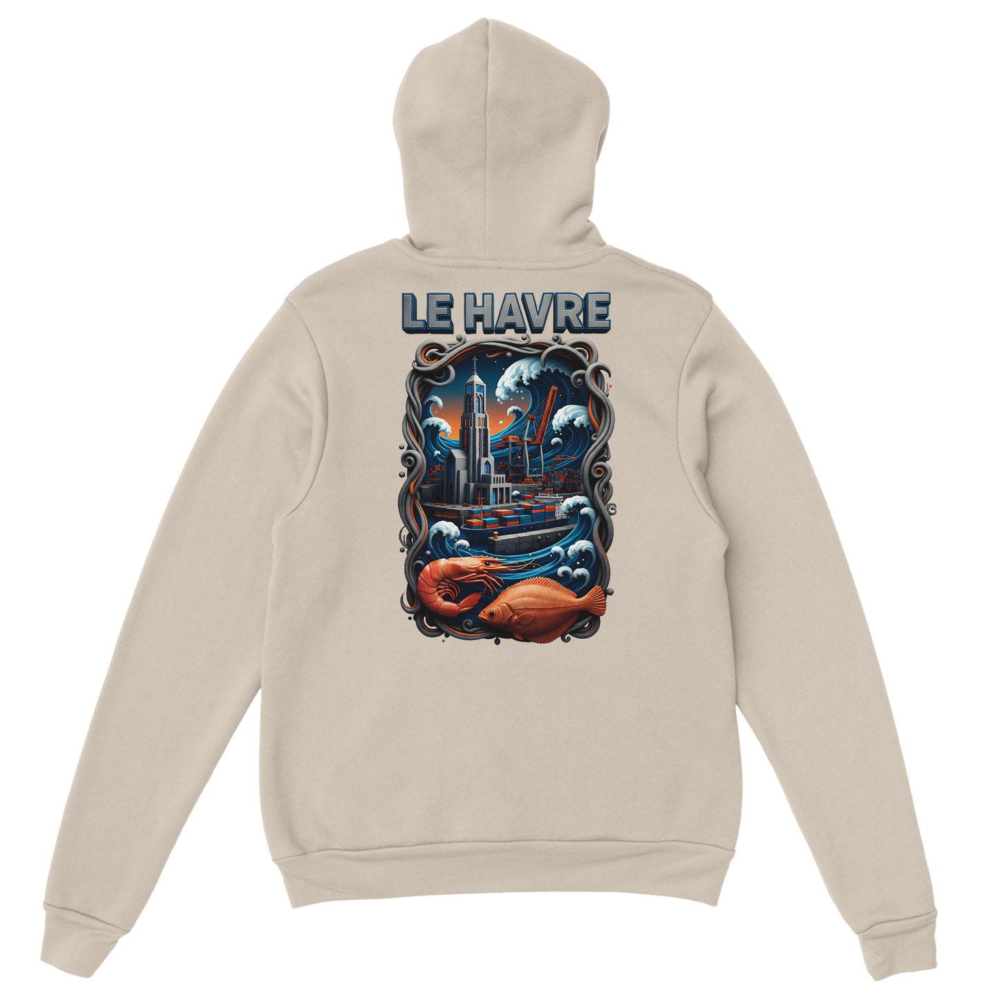 Sweat à Capuche Unisexe Le Havre – Hoodie Confortable et Résistant