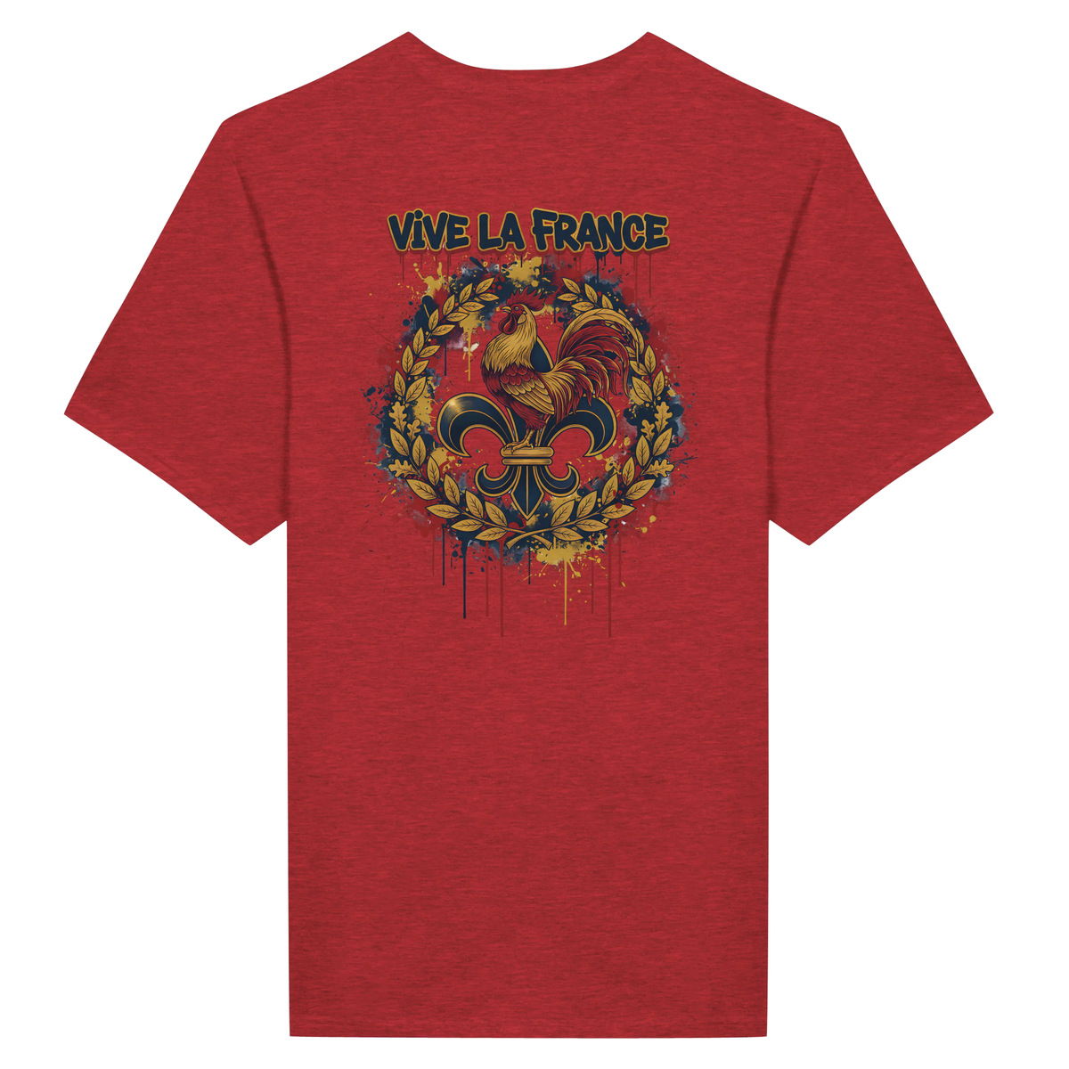 T-shirt Homme 'Vive la France' – Coton Premium, Coupe Classique