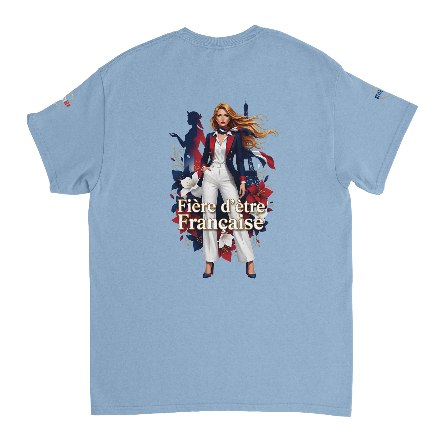T-Shirt Femme Fière d'Être Française – Coton Premium