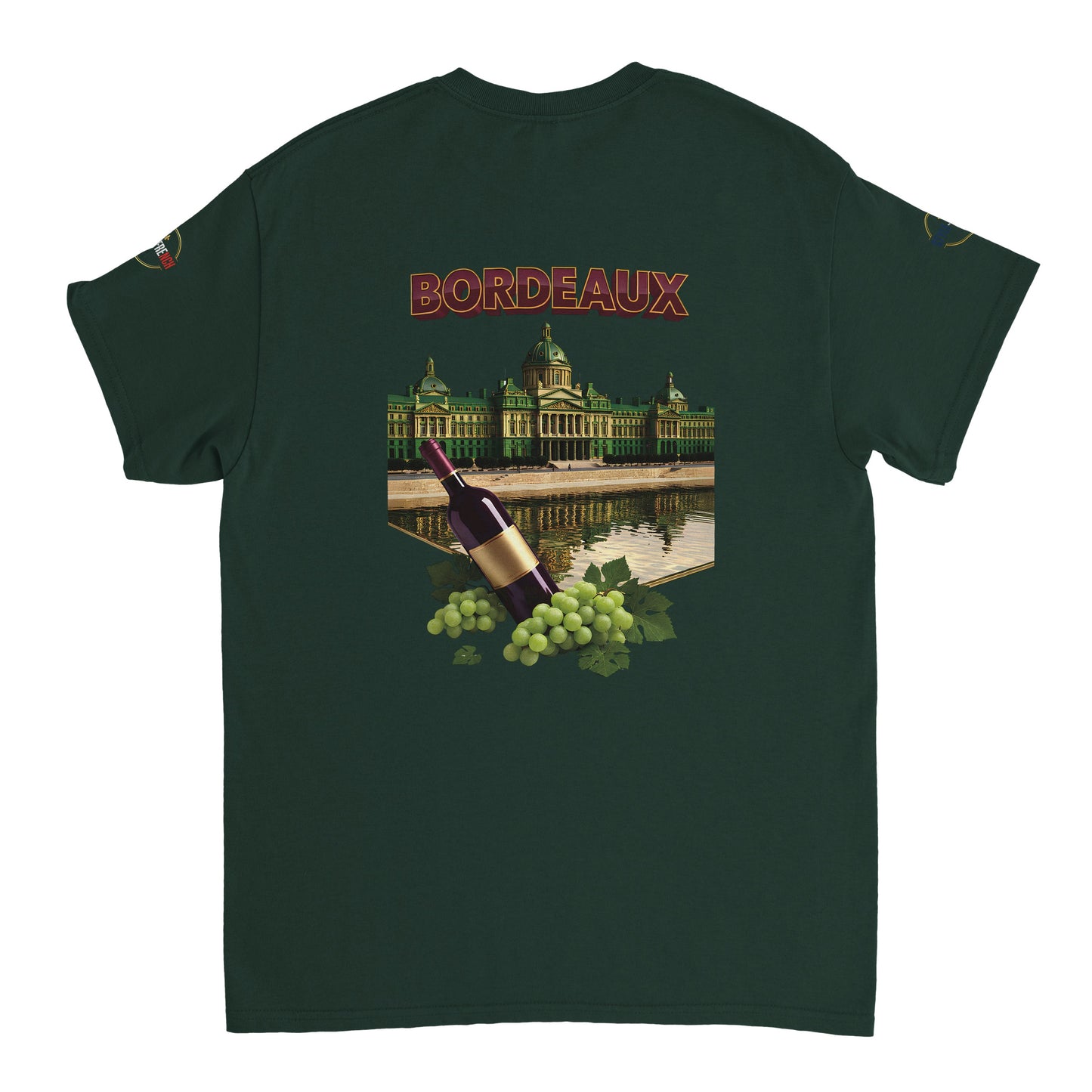 T-shirt Unisexe Bordeaux Ville de France – Coton Épais Premium