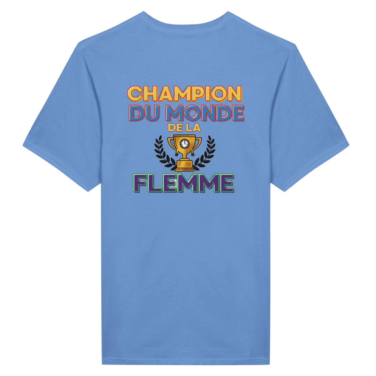 T-Shirt Homme - Champion du Monde de la Flemme - Confort Premium
