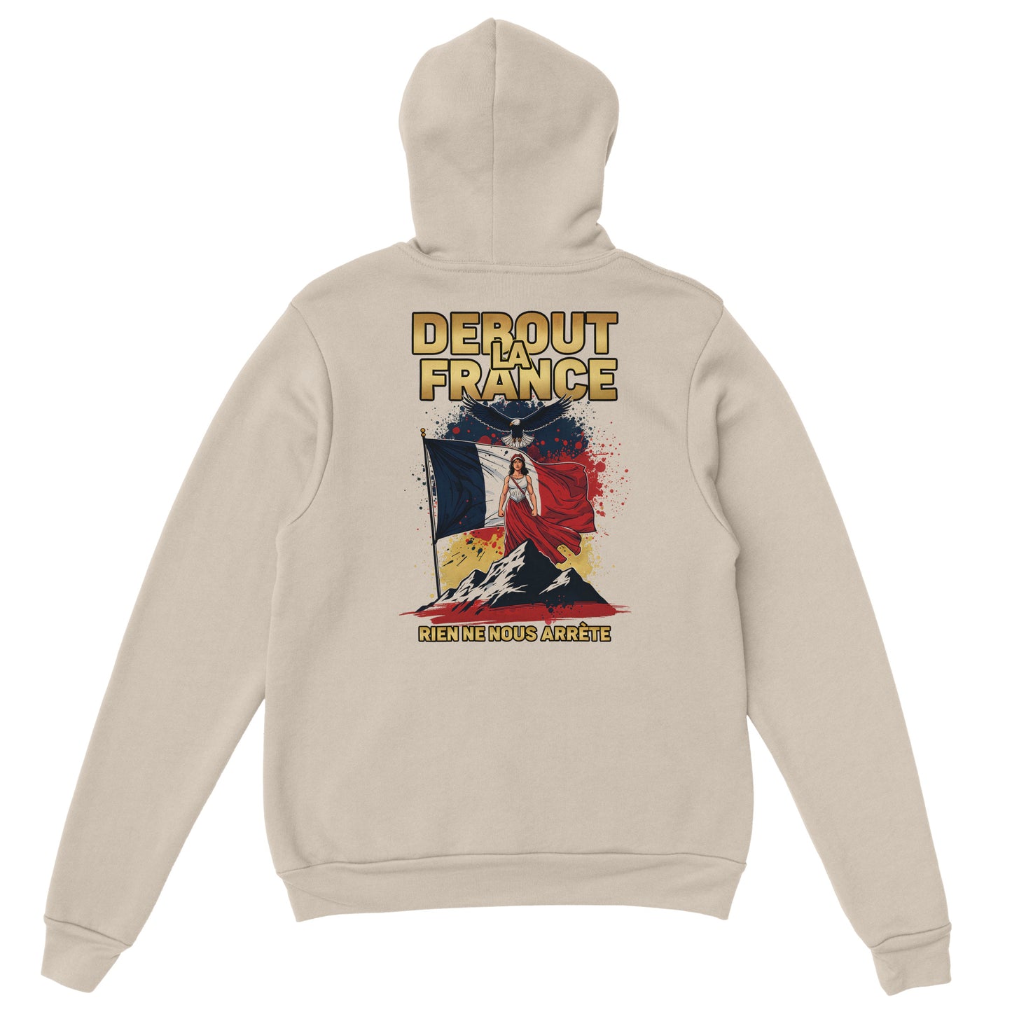 Sweat à capuche femme Debout la France - Hoodie en coton mélangé premium
