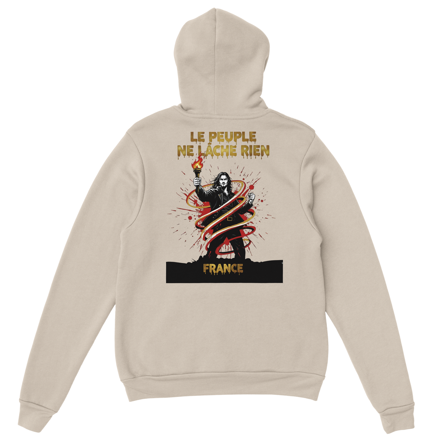 Sweat à Capuche Homme "Le Peuple Ne Lâche Rien" – Confort Premium
