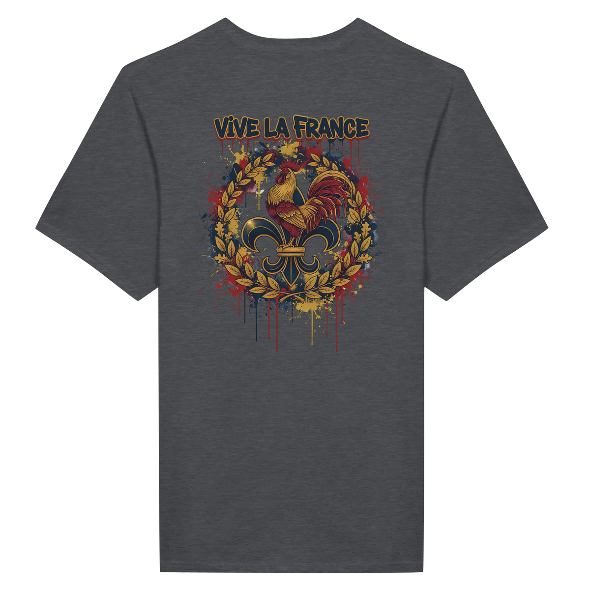 T-shirt Homme 'Vive la France' – Coton Premium, Coupe Classique