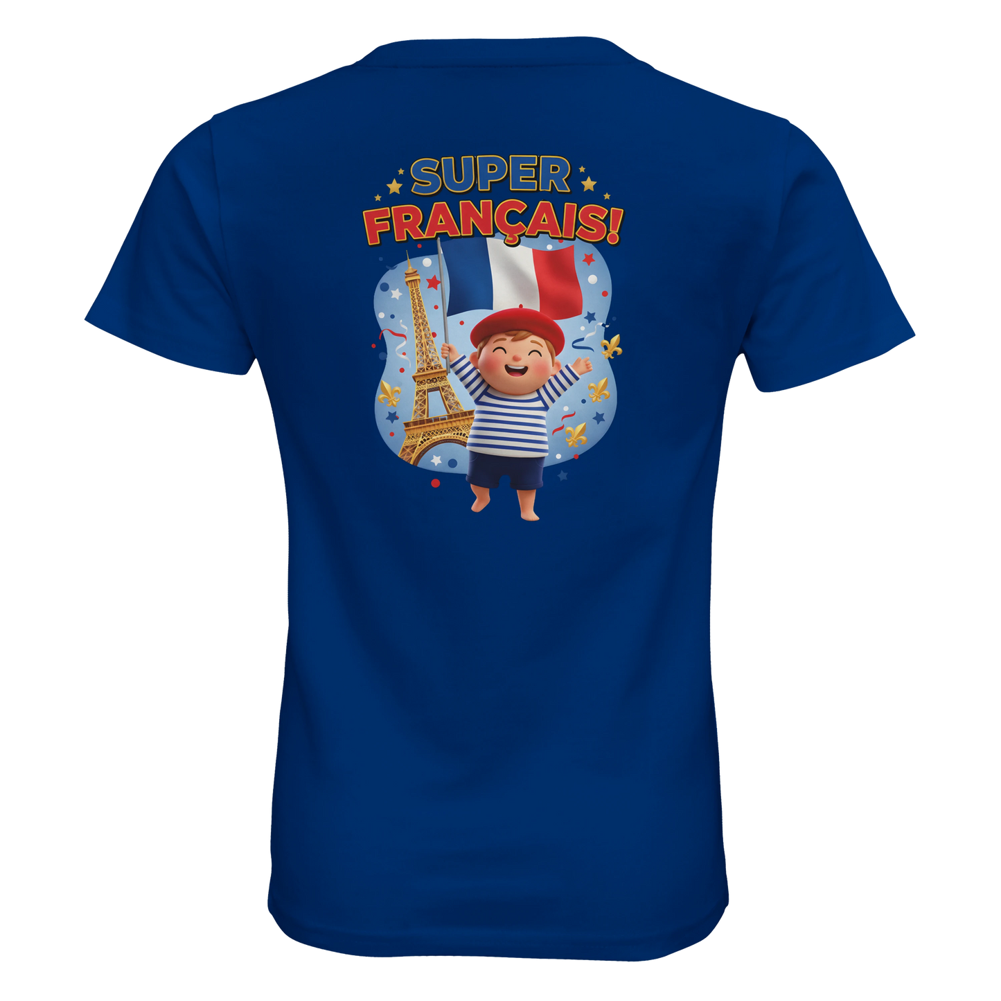 T-shirt Garçon Super Français - 100% Coton Bio