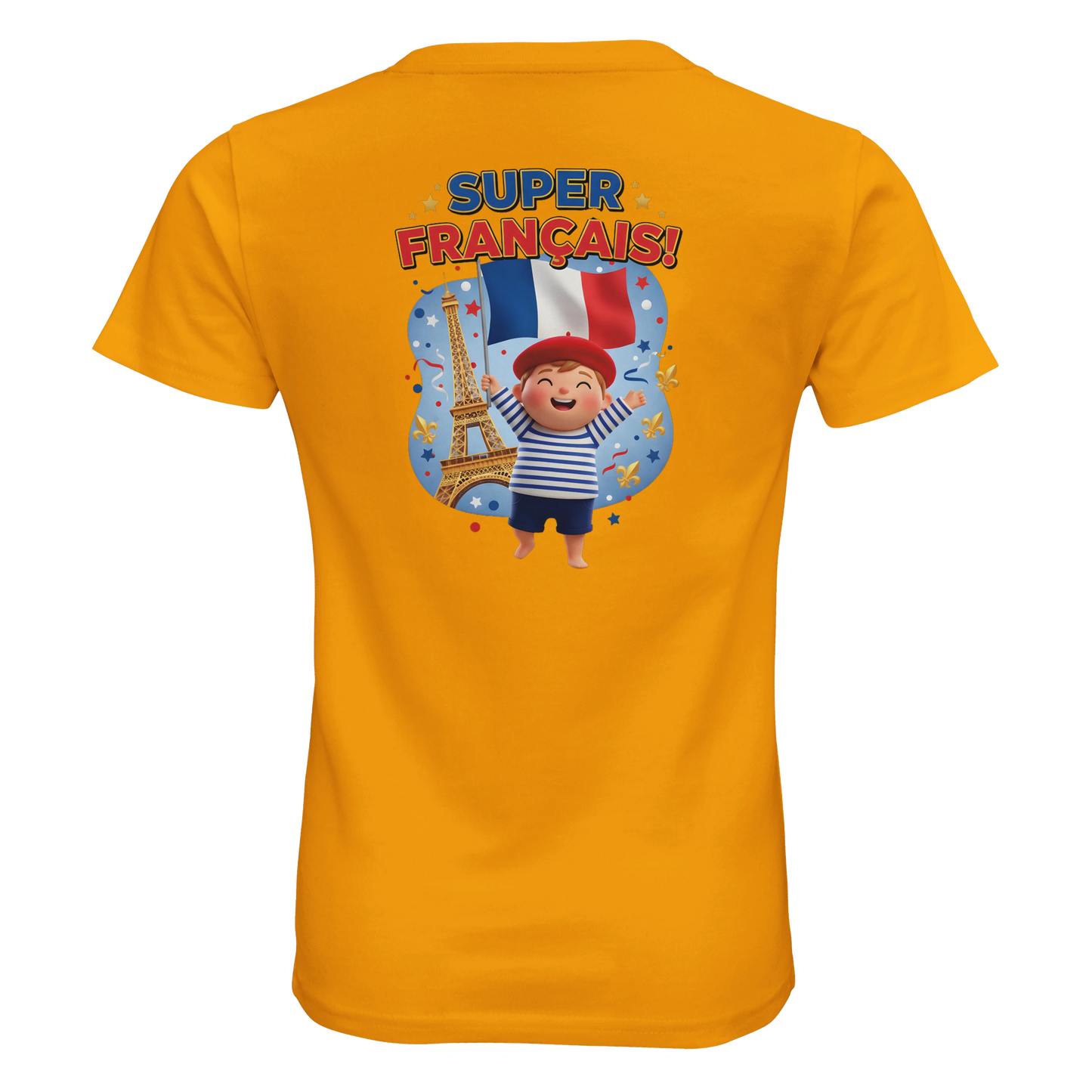 T-shirt Garçon Super Français - 100% Coton Bio