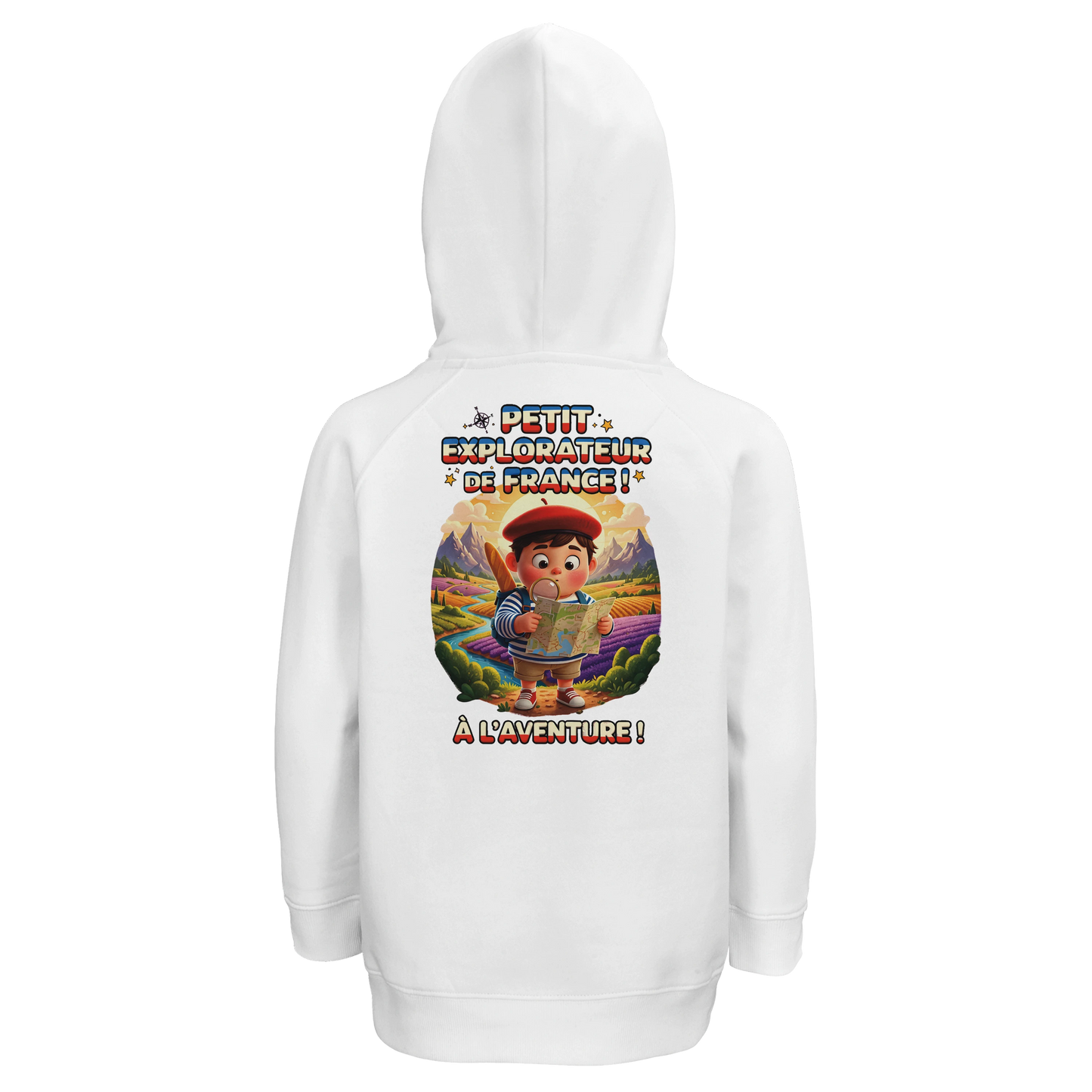 Sweat à Capuche Enfant Petit Explorateur - Coton Bio et Durable
