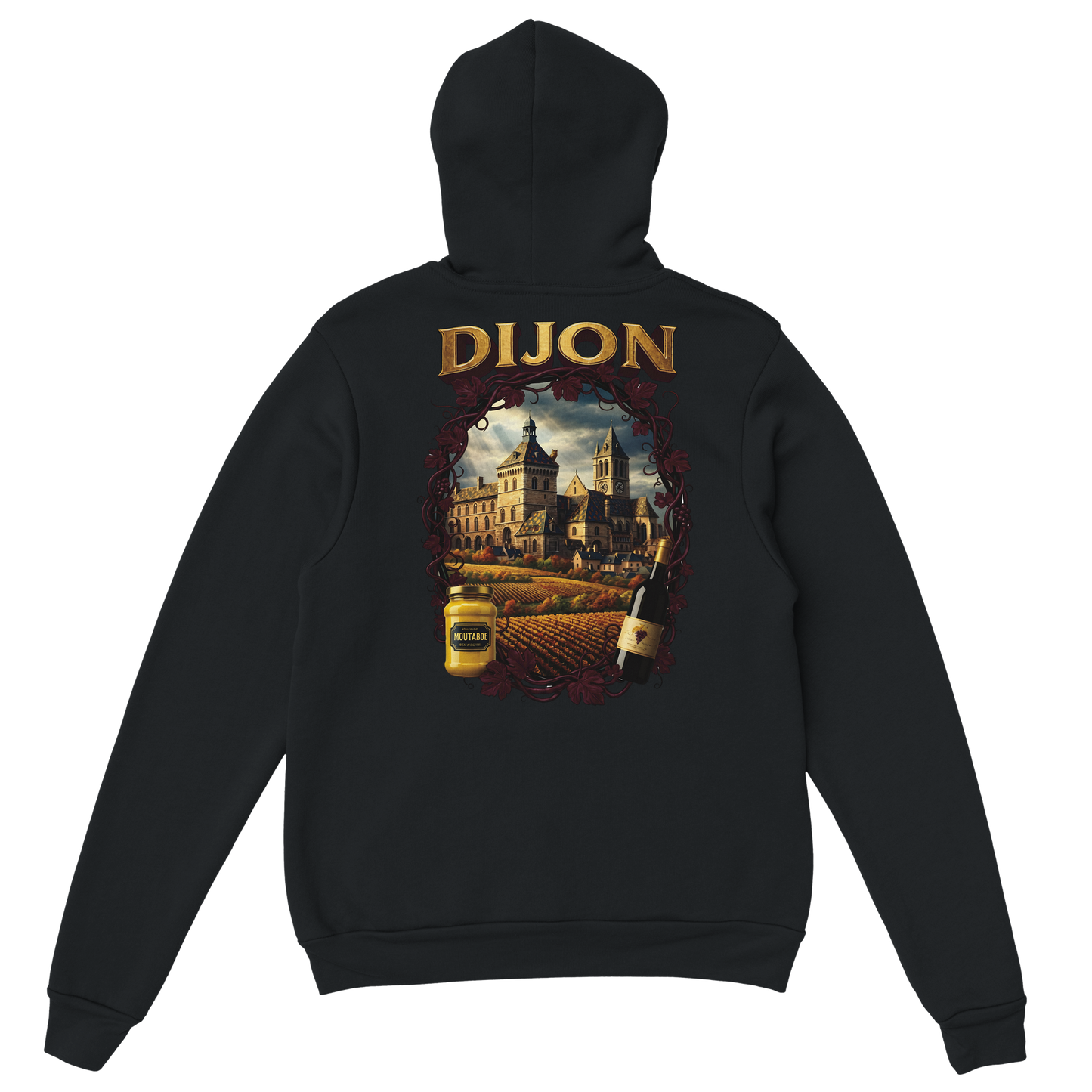Sweat à Capuche Unisexe Dijon – Ville de France – Confort Premium