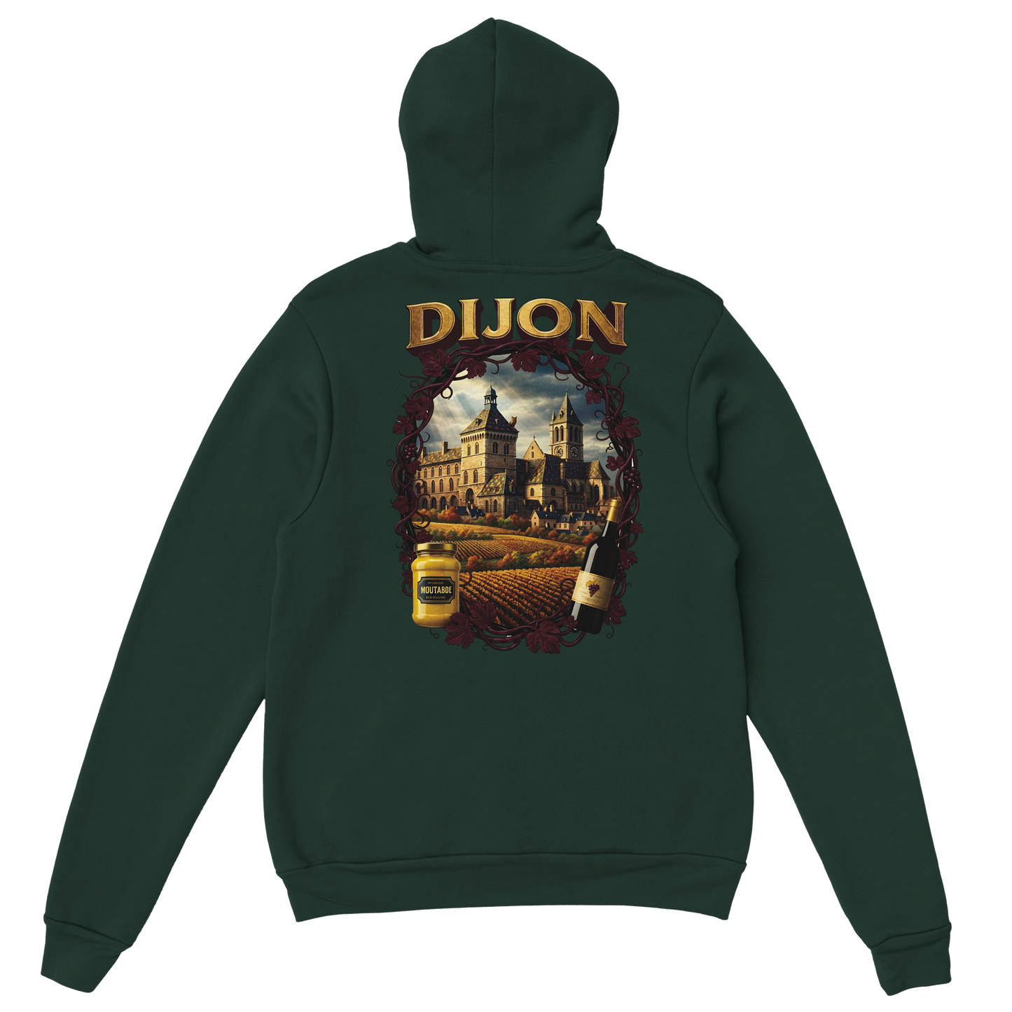Sweat à Capuche Unisexe Dijon – Ville de France – Confort Premium