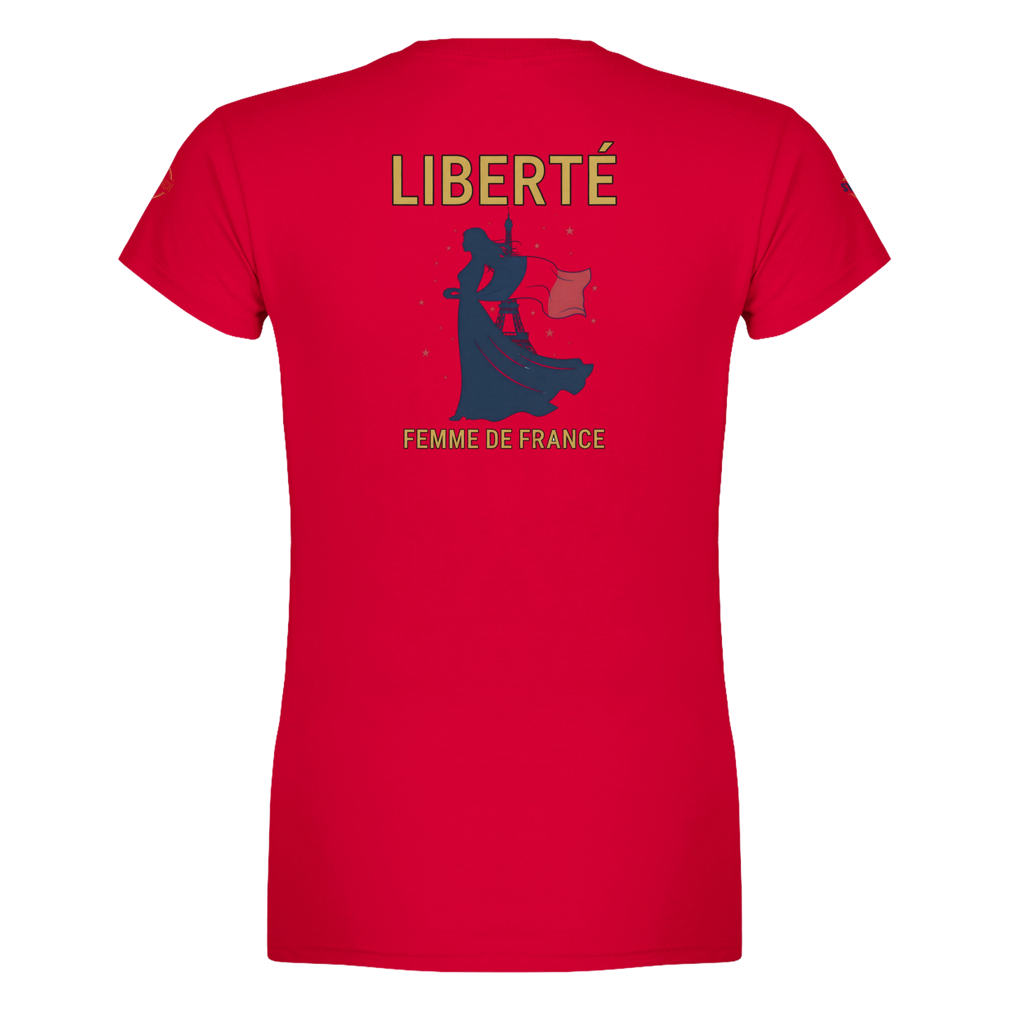 T-shirt Femme Liberté - Coton Premium Semi-Ajusté