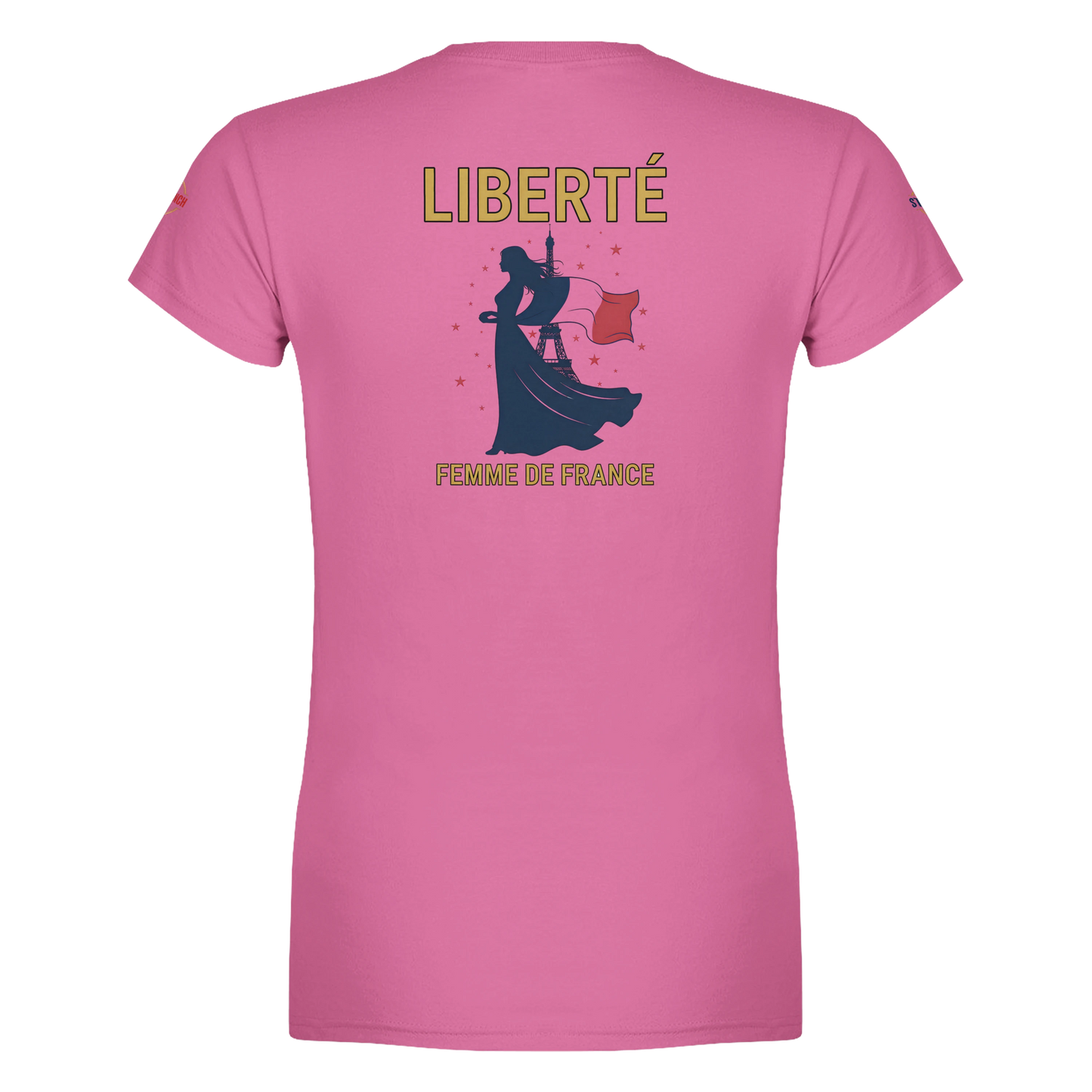 T-shirt Femme Liberté - Coton Premium Semi-Ajusté