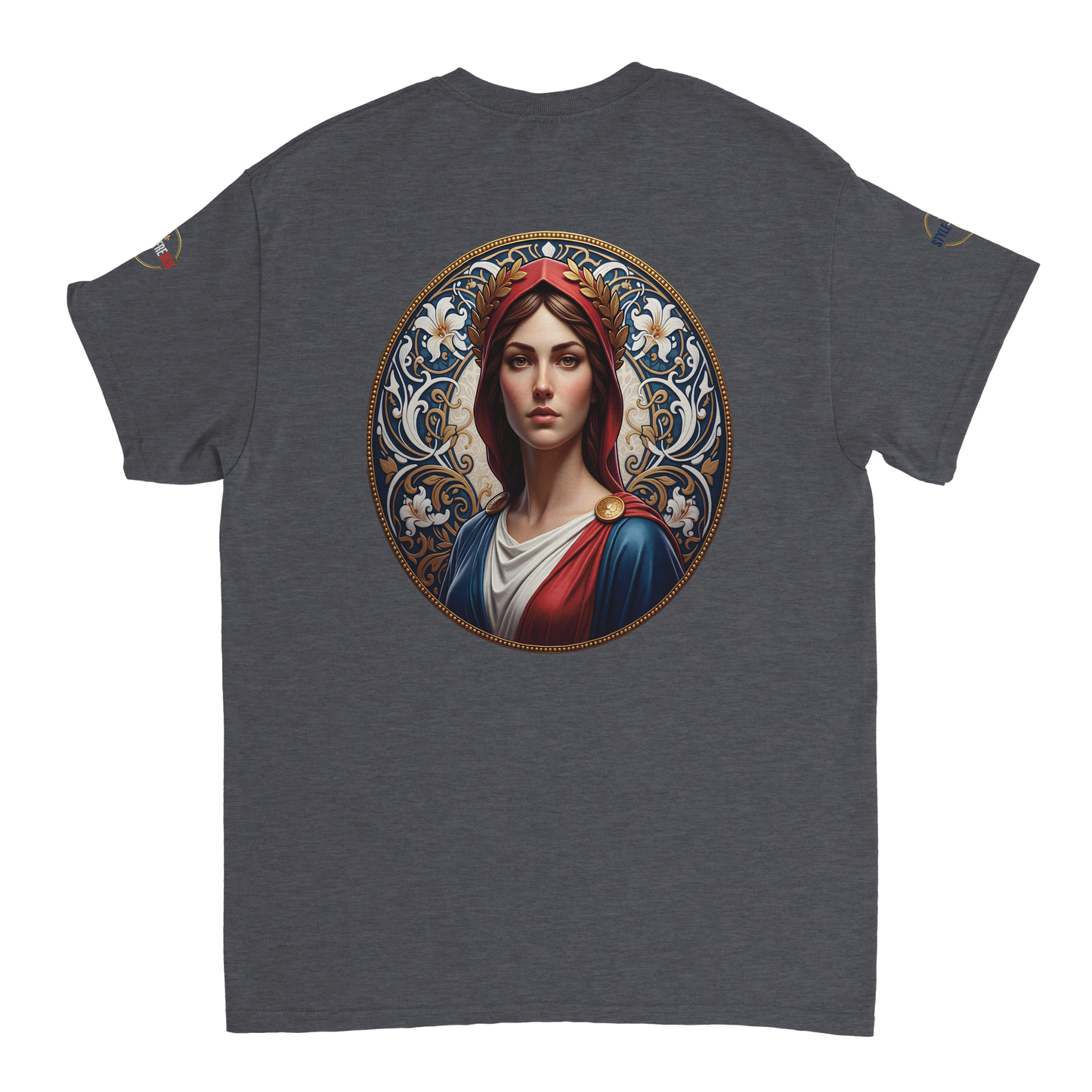 T-shirt Femme Marianne – Coton Épais Coupe Classique