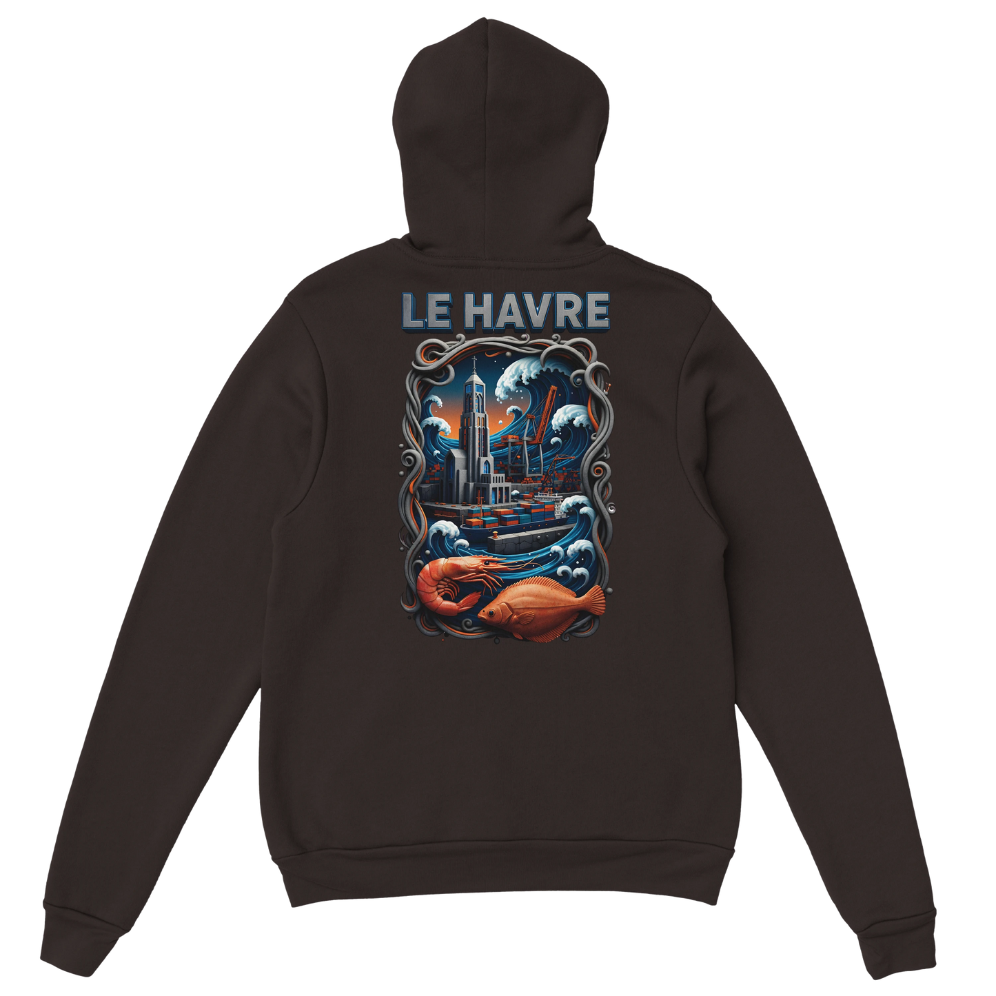 Sweat à Capuche Unisexe Le Havre – Hoodie Confortable et Résistant
