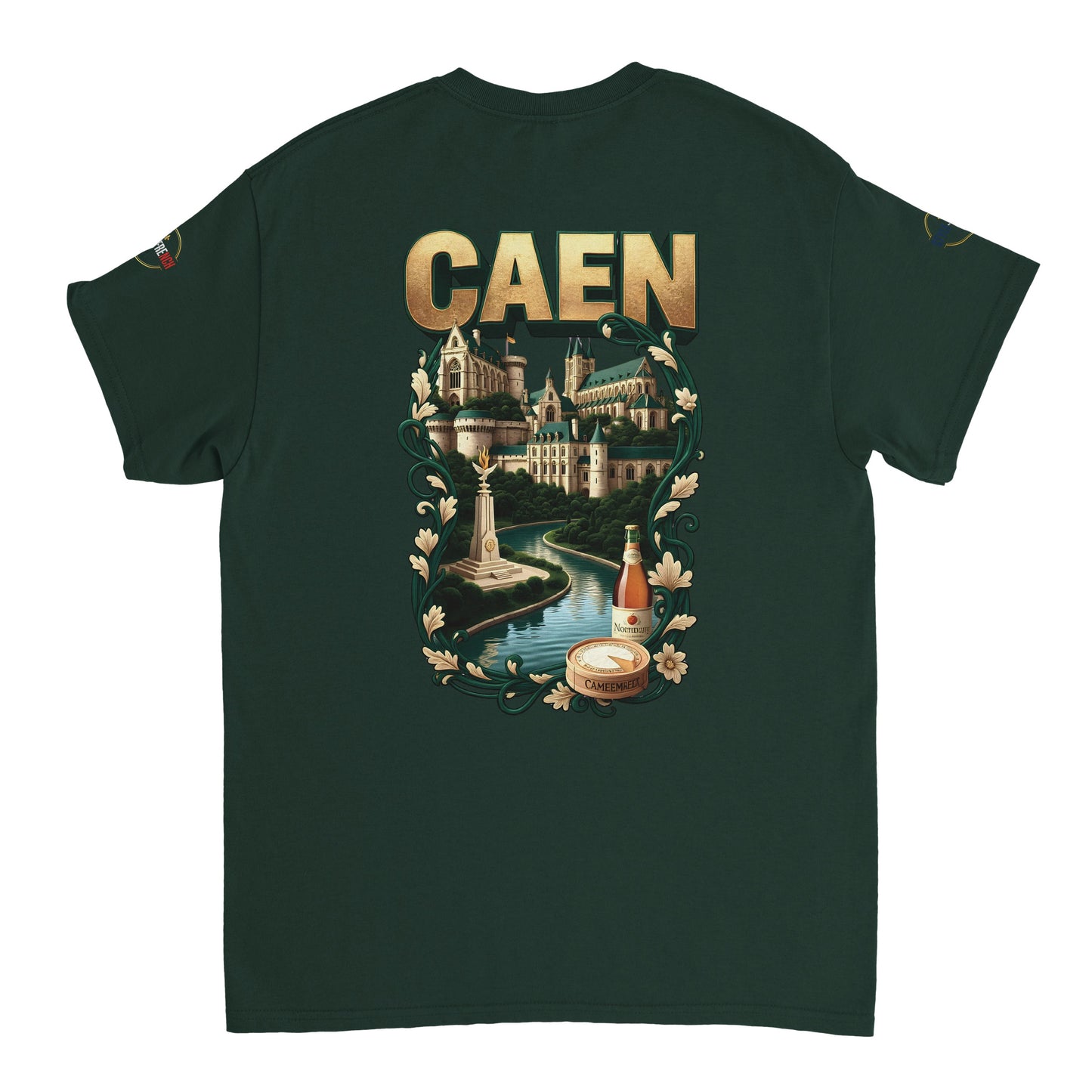 T-shirt Unisexe Caen - Ville de France - Design Classique en Coton