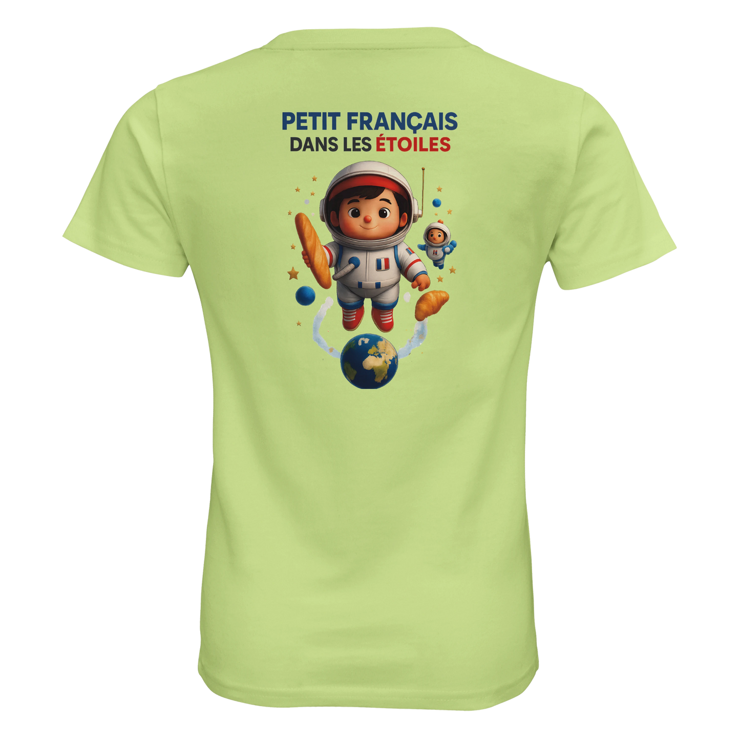 T-shirt garçon Petit Français Dans les Étoiles – 100% Coton Bio