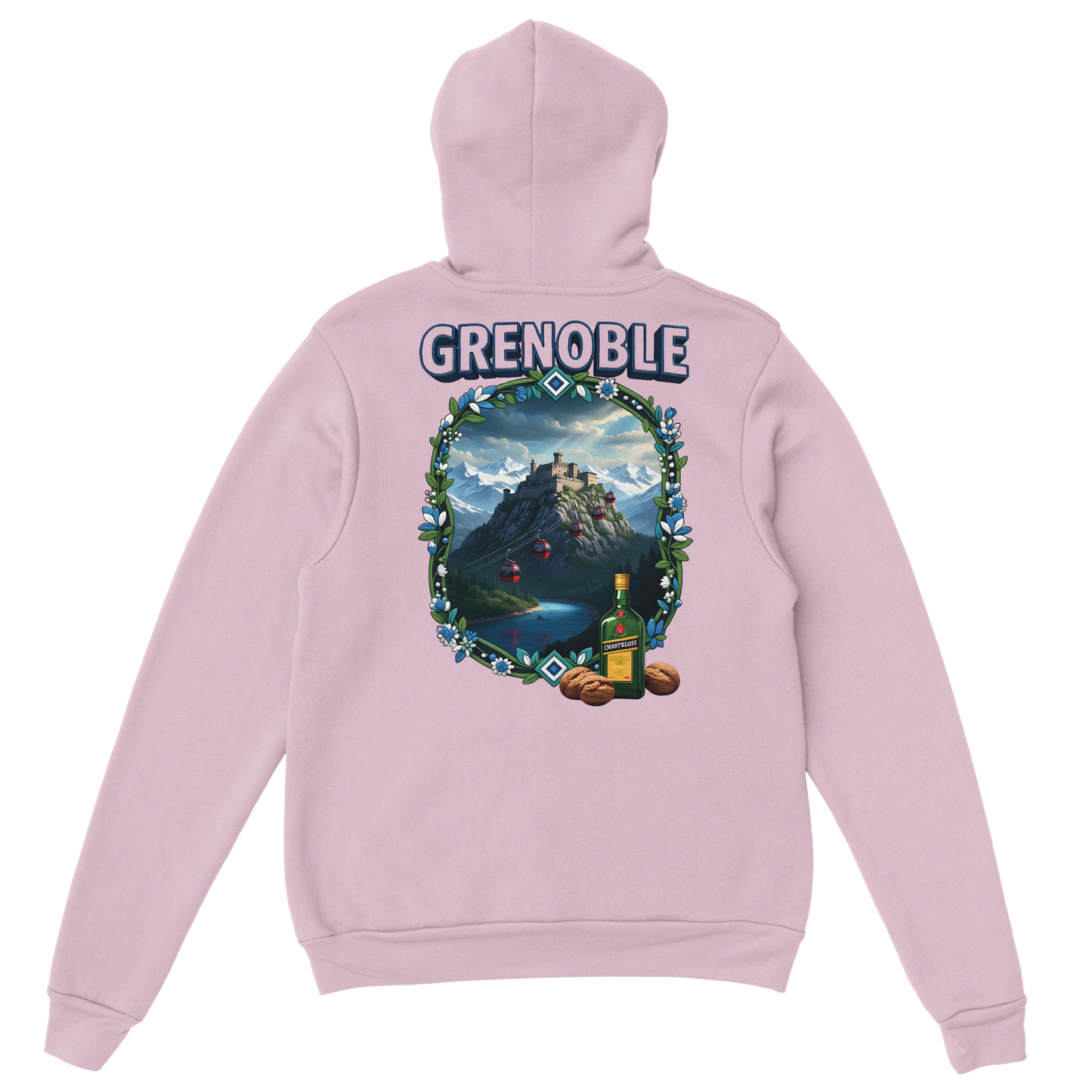 Sweat à capuche Grenoble - Collection Ville de France - Unisexe Premium
