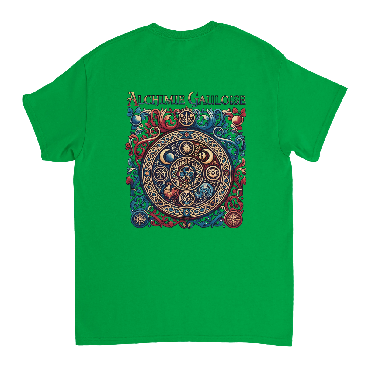 T-Shirt Homme Alchimie Gauloise – Coton Épais à Coupe Classique
