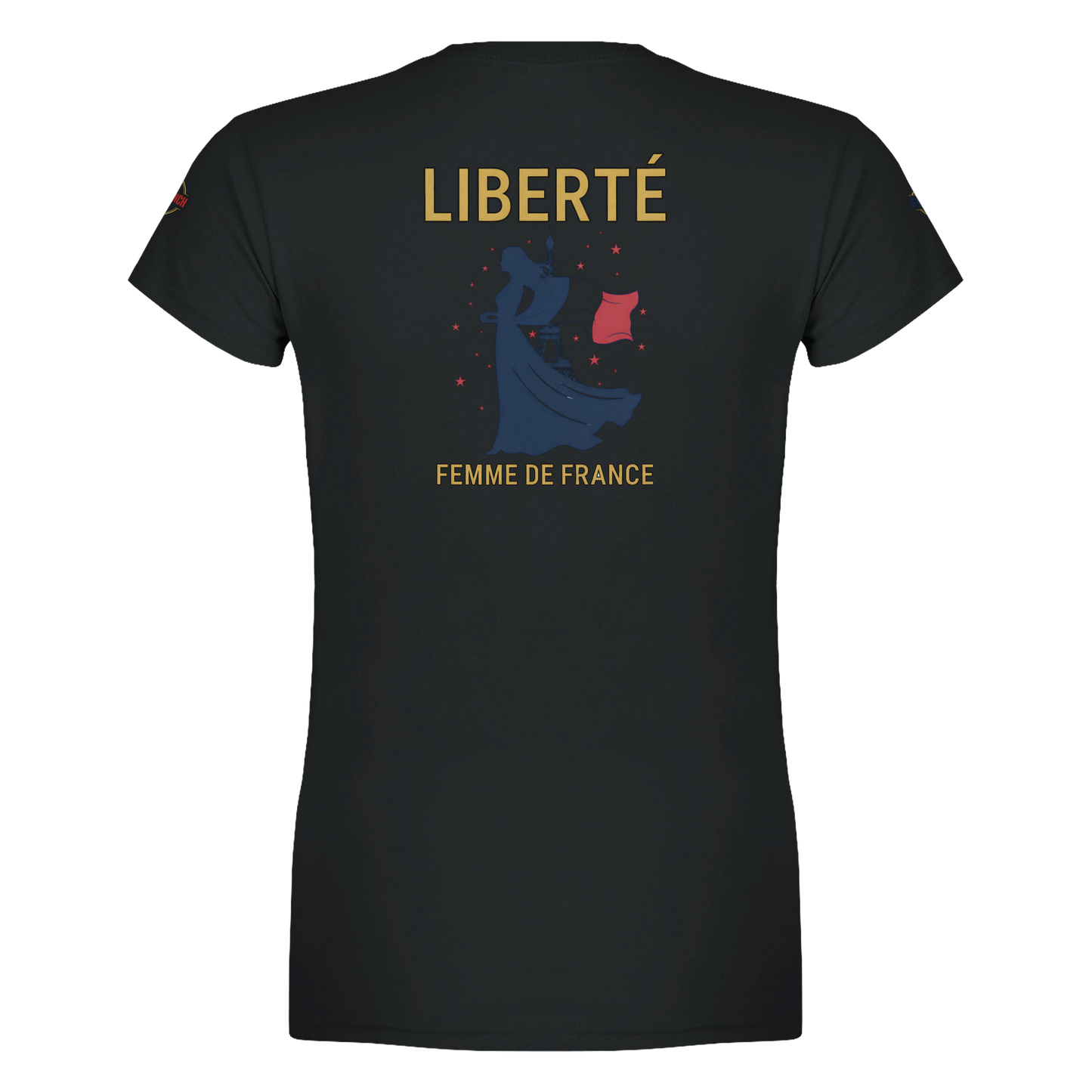 T-shirt Femme Liberté - Coton Premium Semi-Ajusté