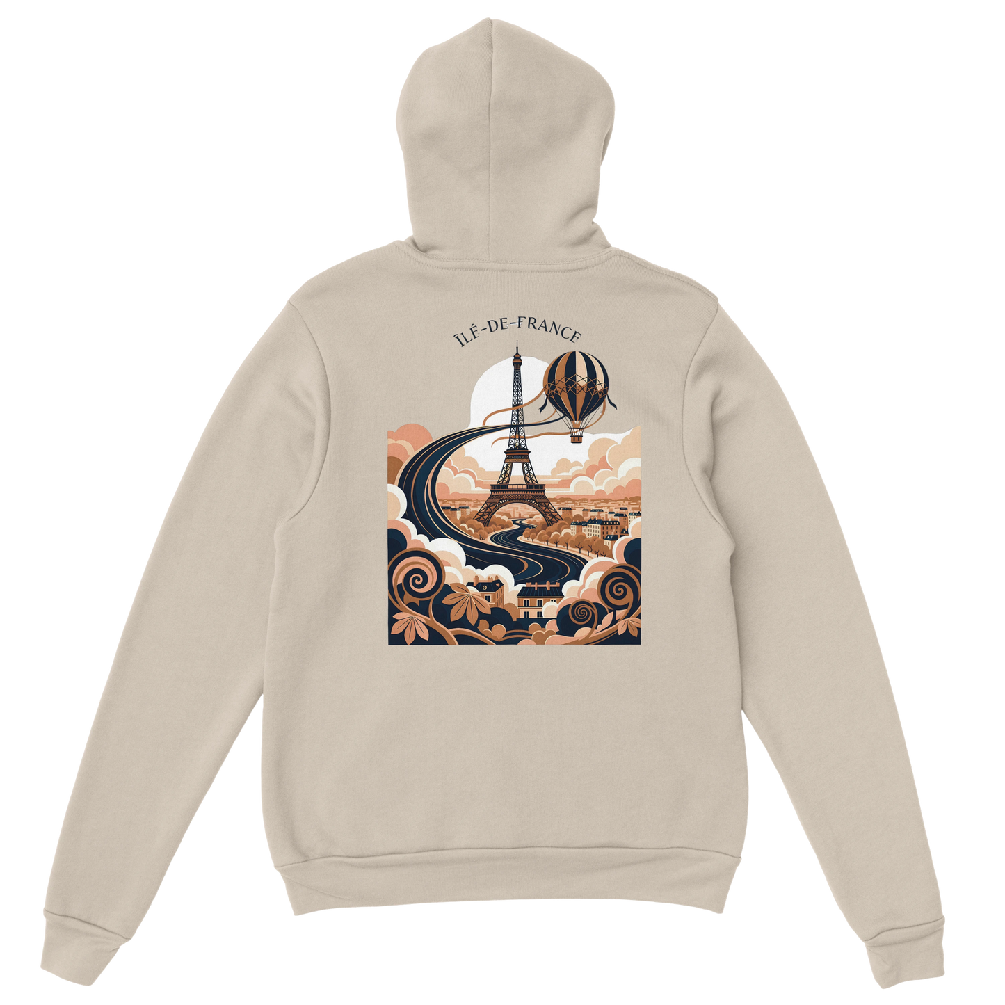 Sweat à Capuche Unisexe Île-de-France – Confort et Style Premium