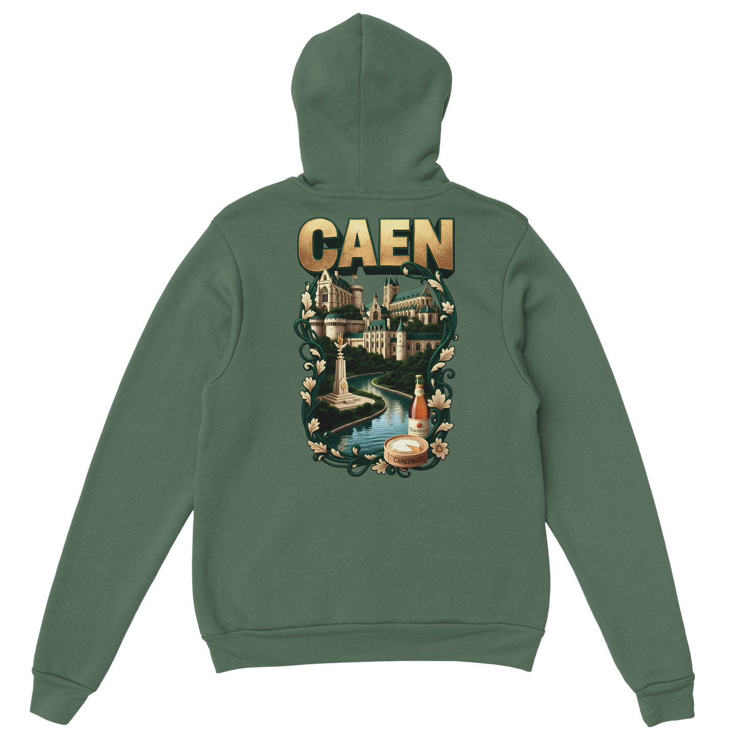 Sweat à capuche Caen - Ville de France - Unisexe Premium
