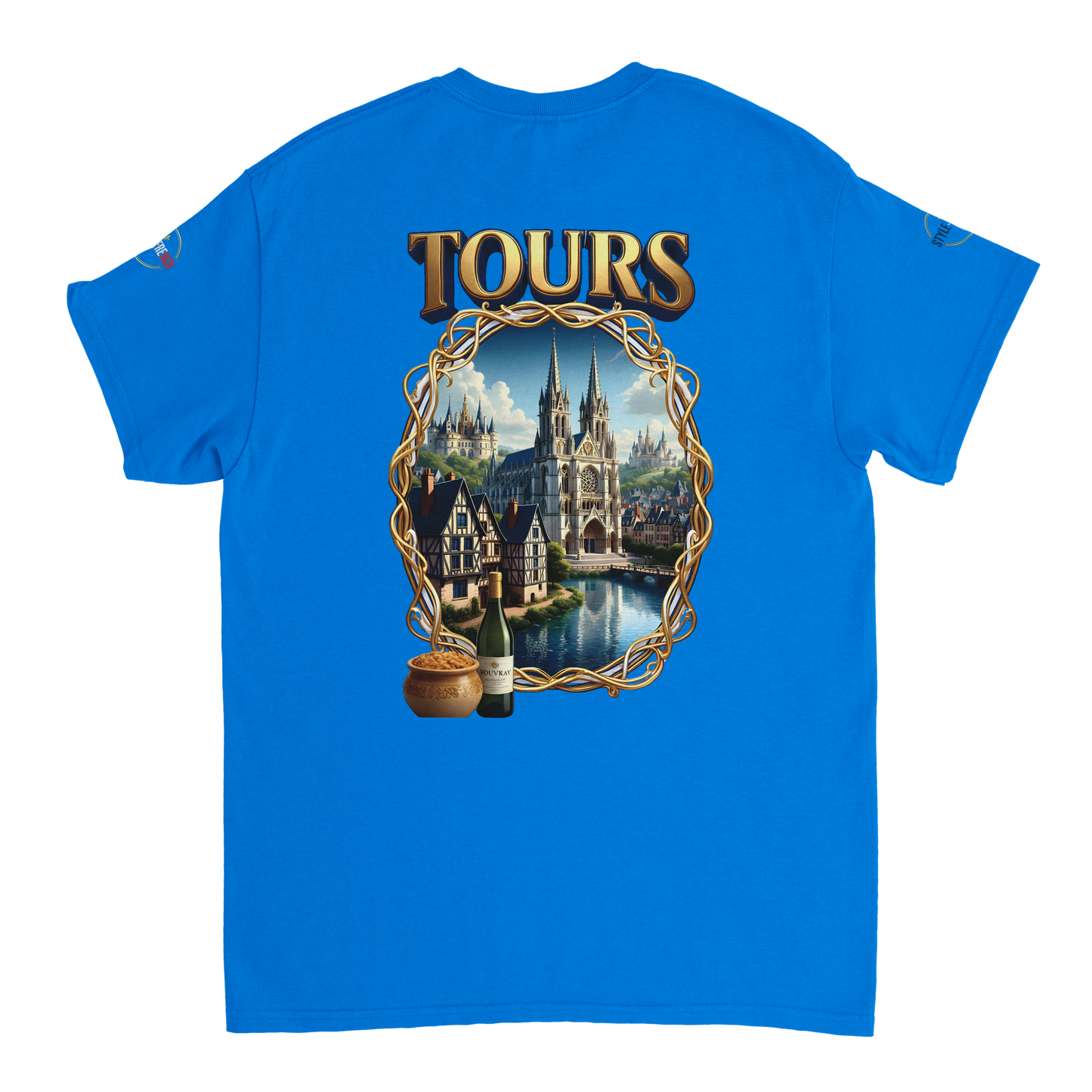 T-shirt Unisexe Tours Ville de France – Coton Épais Premium