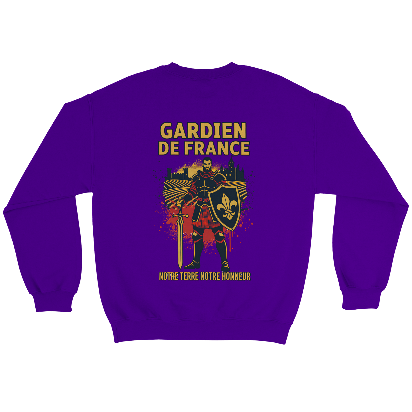 Sweat-shirt Homme Gardien de France - Premium French Heritage Apparel