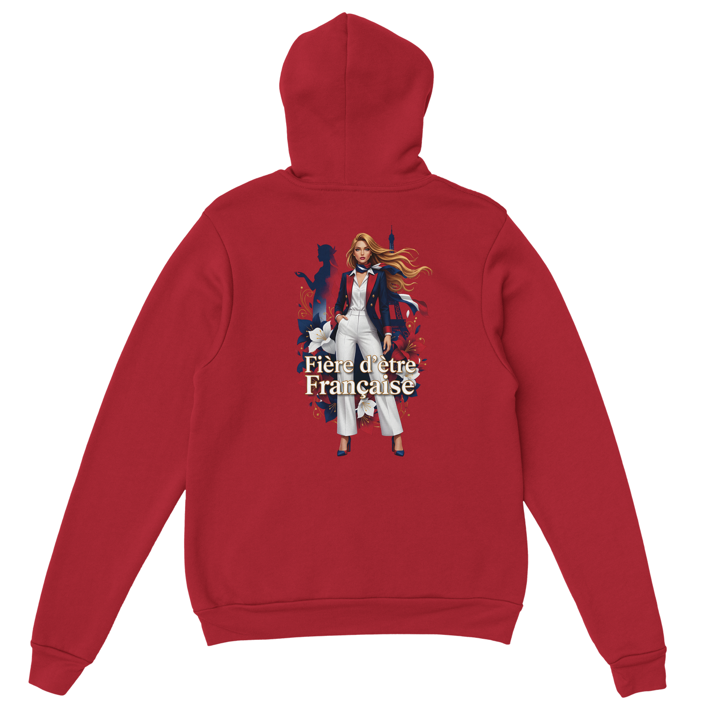 Sweat à Capuche Femme Fière d'être Française - Confort Premium
