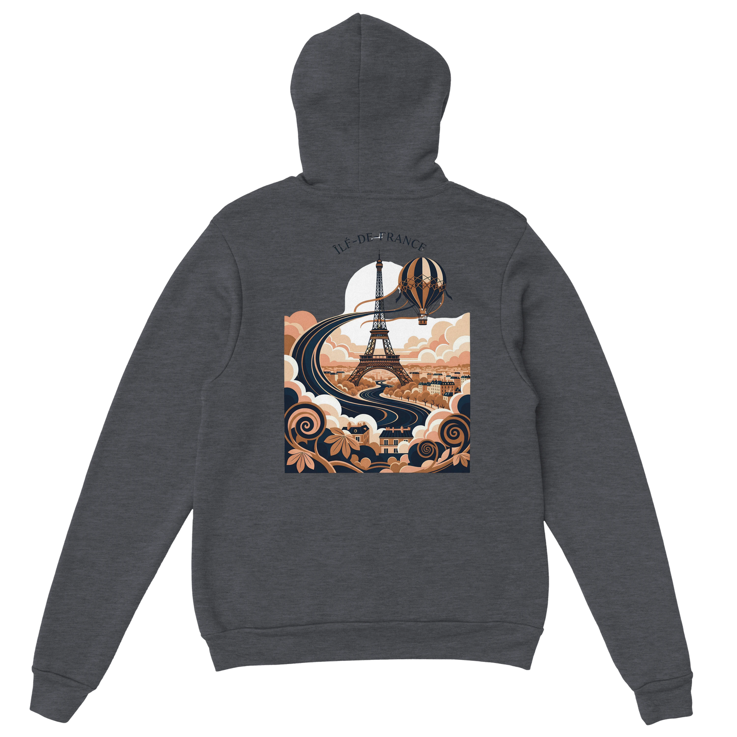 Sweat à Capuche Unisexe Île-de-France – Confort et Style Premium