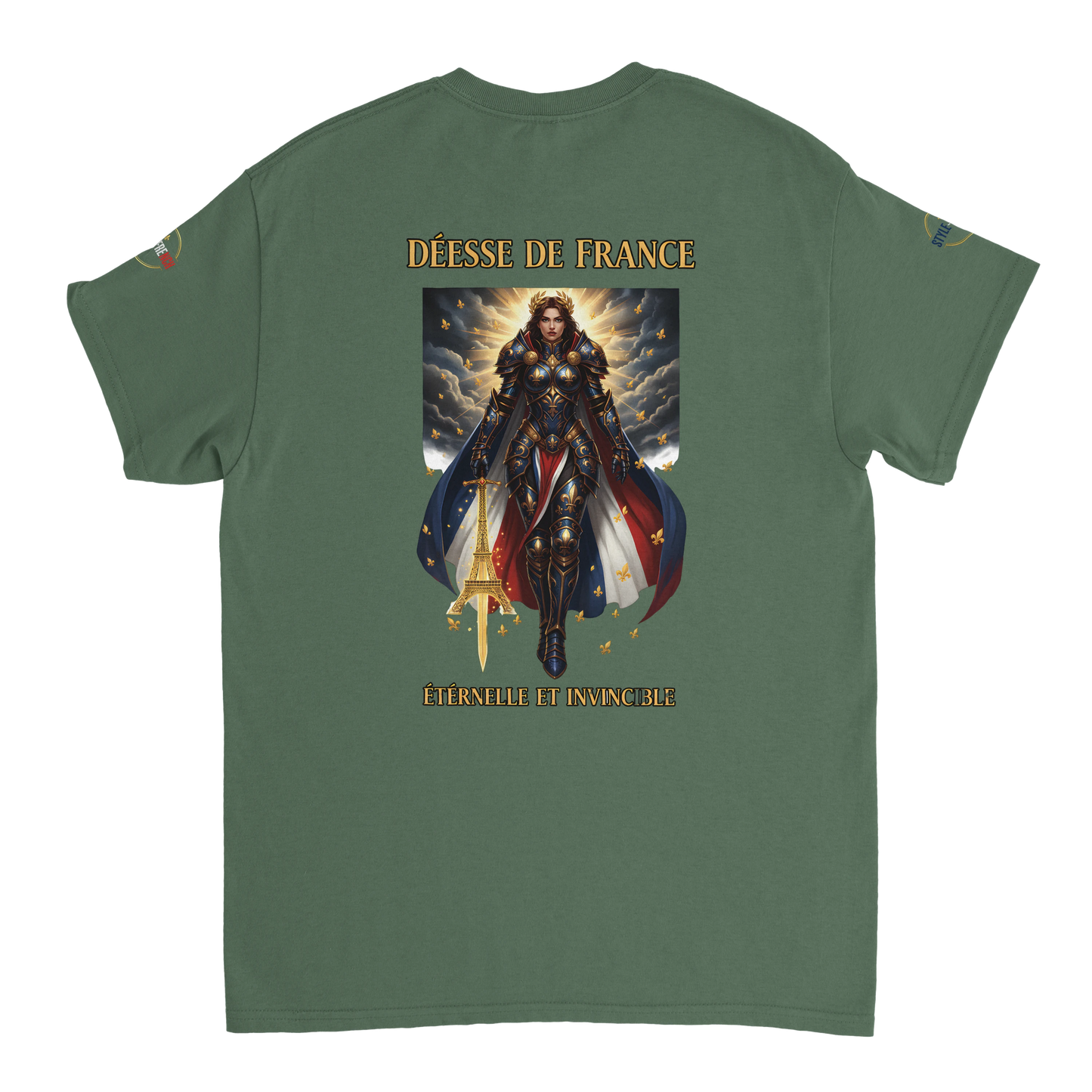 T-shirt Femme Déesse de France - Coton Épais à Coupe Classique