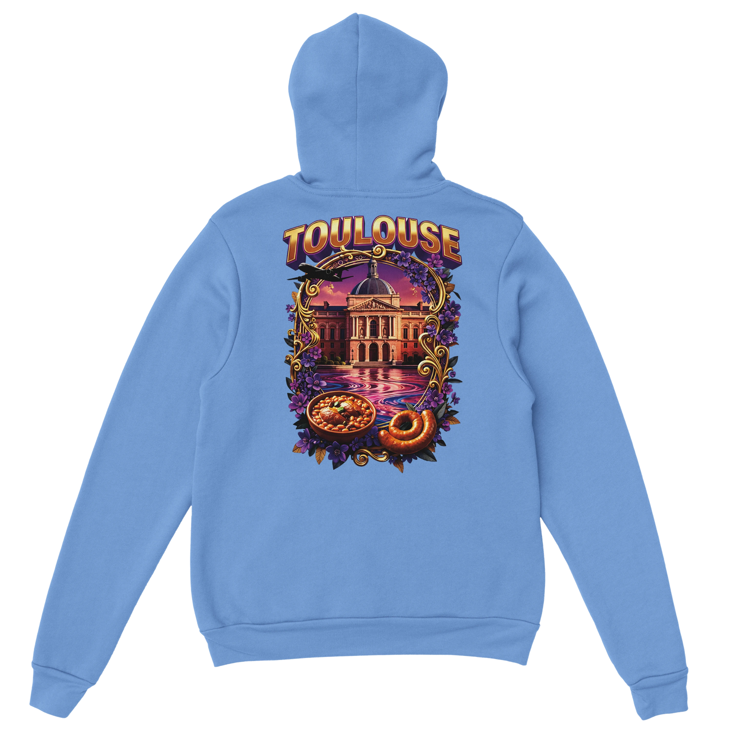 Sweat à Capuche Unisexe Toulouse – Ville de France – Confort Premium