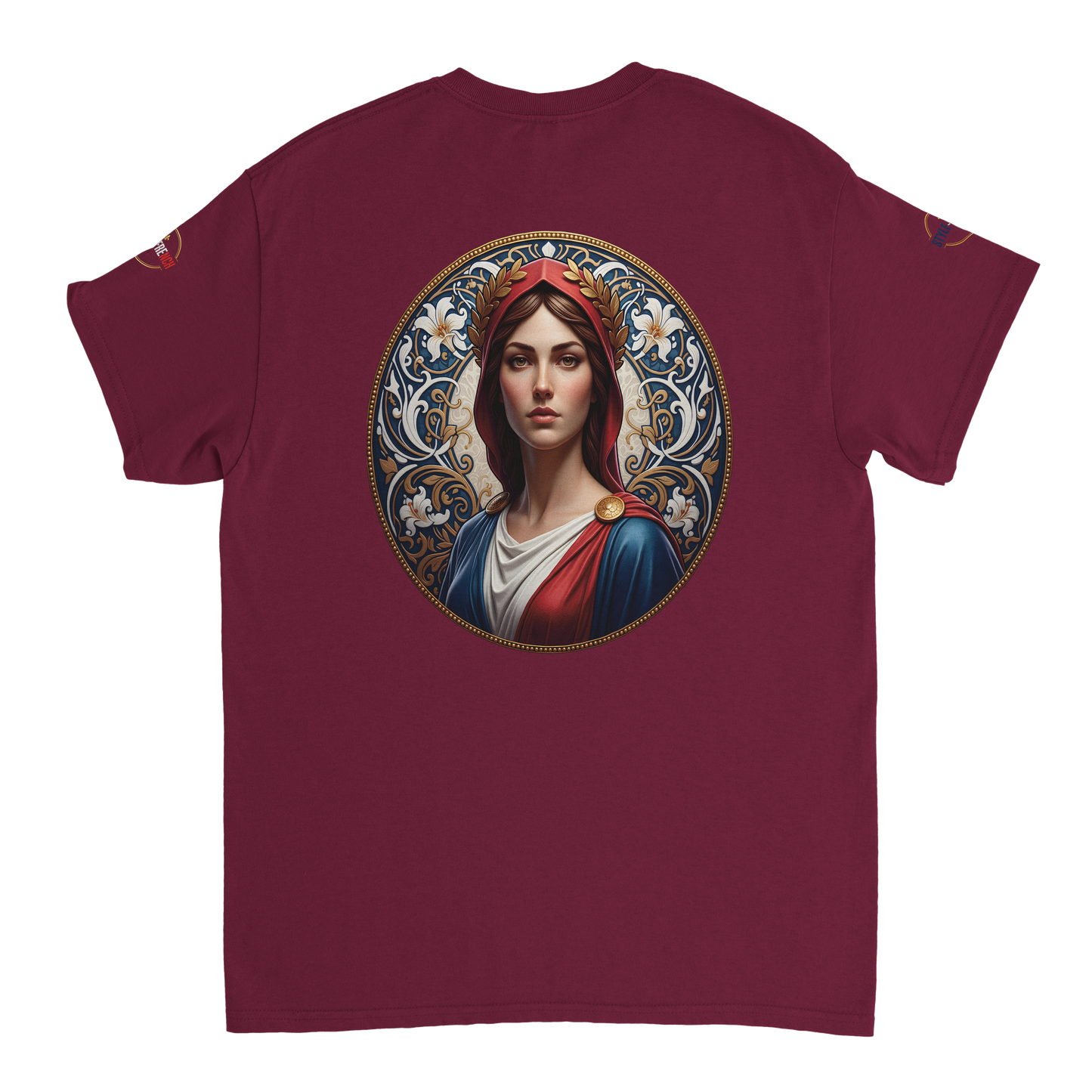 T-shirt Femme Marianne – Coton Épais Coupe Classique