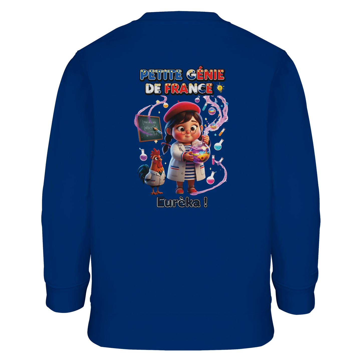 Sweat-shirt fille Petite Génie de France - Coton Recyclé Confortable