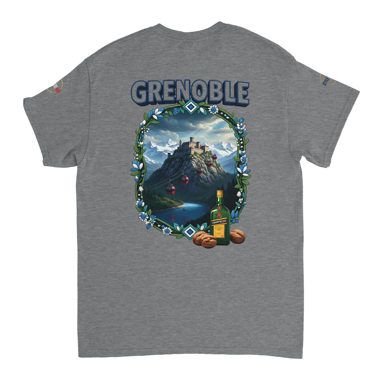 T-shirt Unisexe Grenoble - Ville de France - Coton Premium