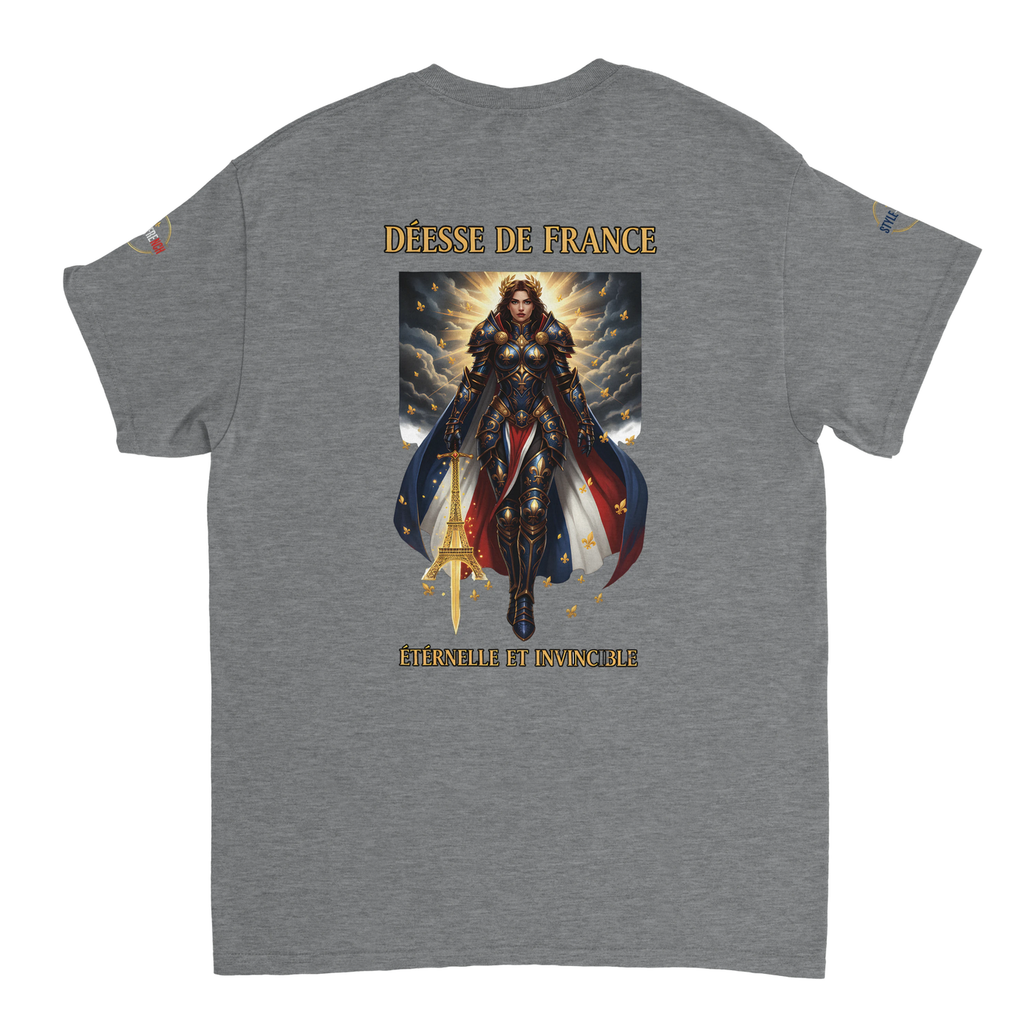 T-shirt Femme Déesse de France - Coton Épais à Coupe Classique