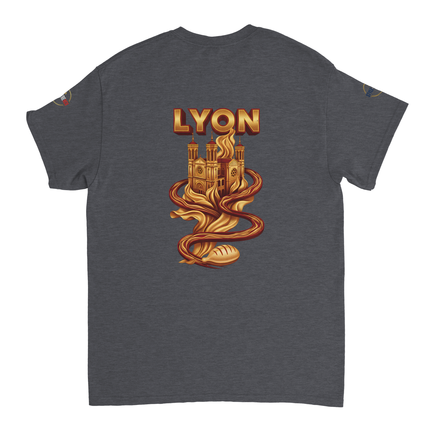 T-Shirt Unisexe Lyon - Design Ville de France - 100% Coton