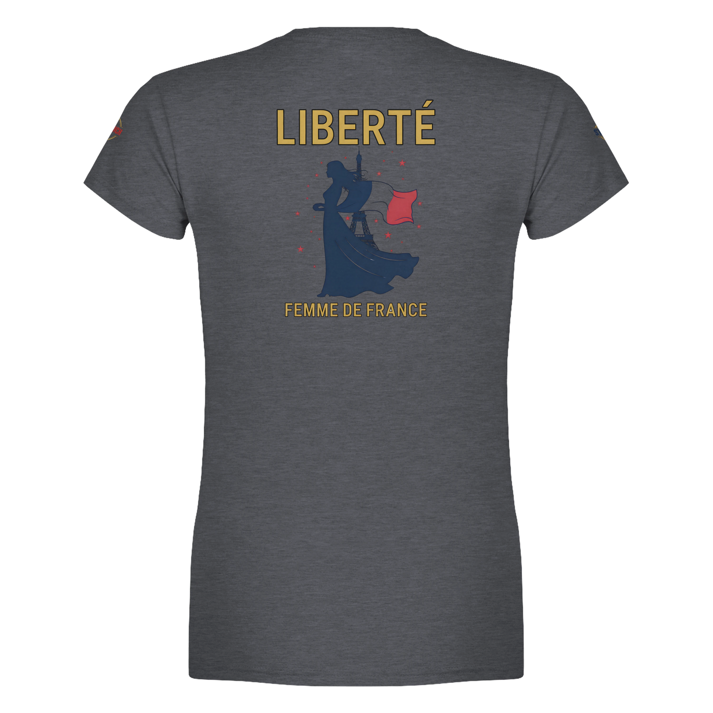 T-shirt Femme Liberté - Coton Premium Semi-Ajusté