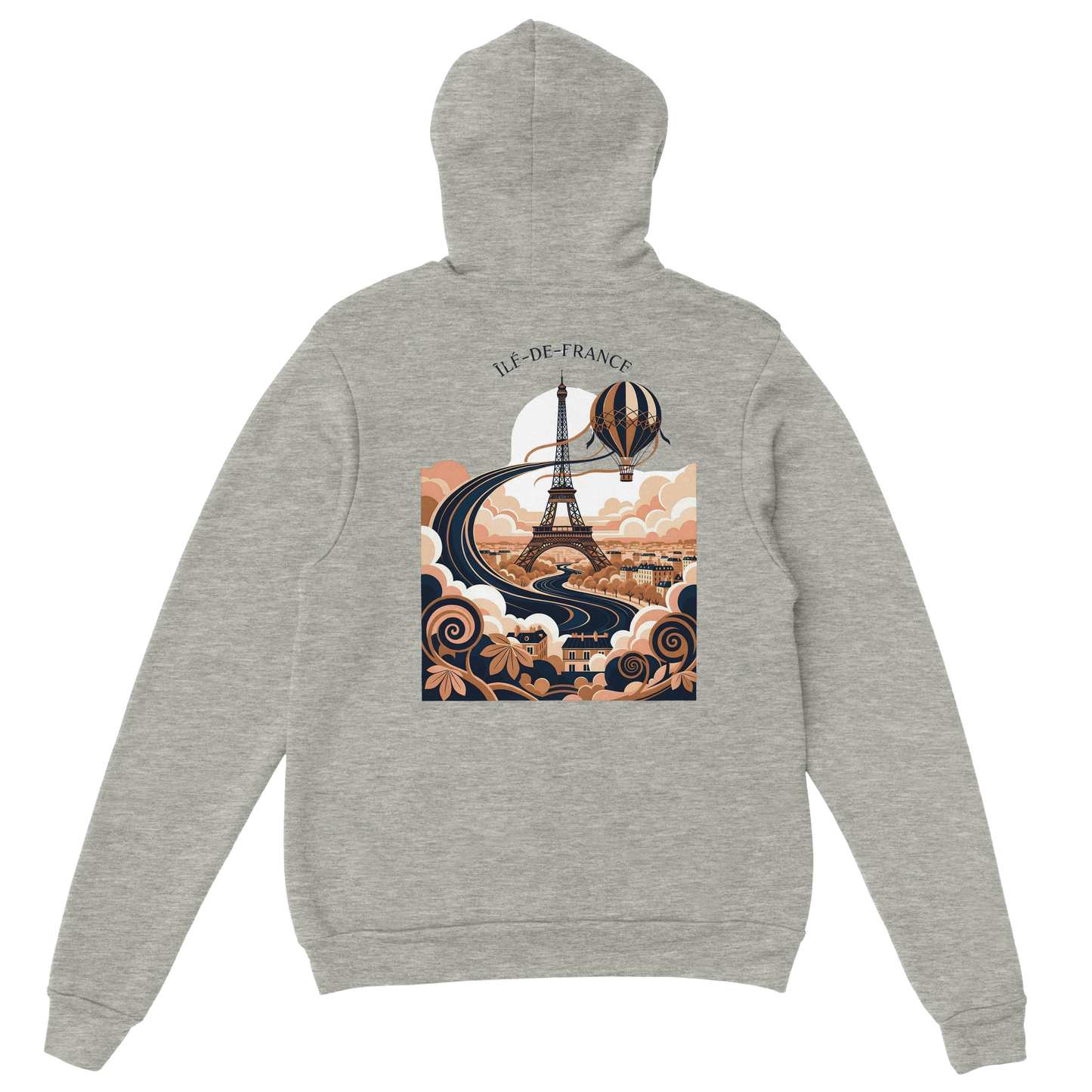 Sweat à Capuche Unisexe Île-de-France – Confort et Style Premium