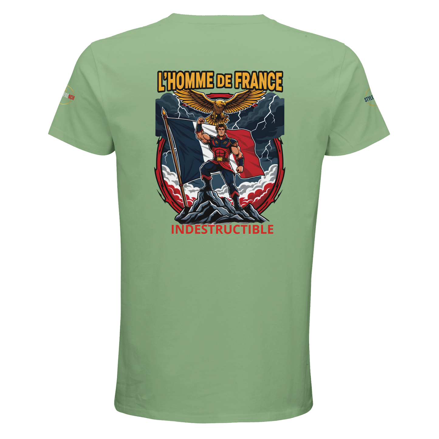 T-Shirt Homme de France – Coton Bio Premium à Col Rond