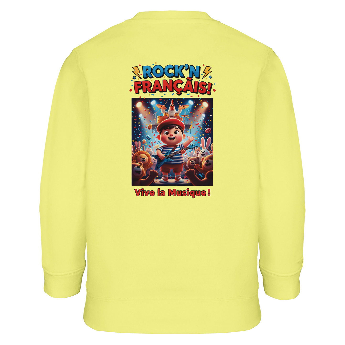Sweat-shirt garçon  Rock'n Français – Coton Éco-Responsable