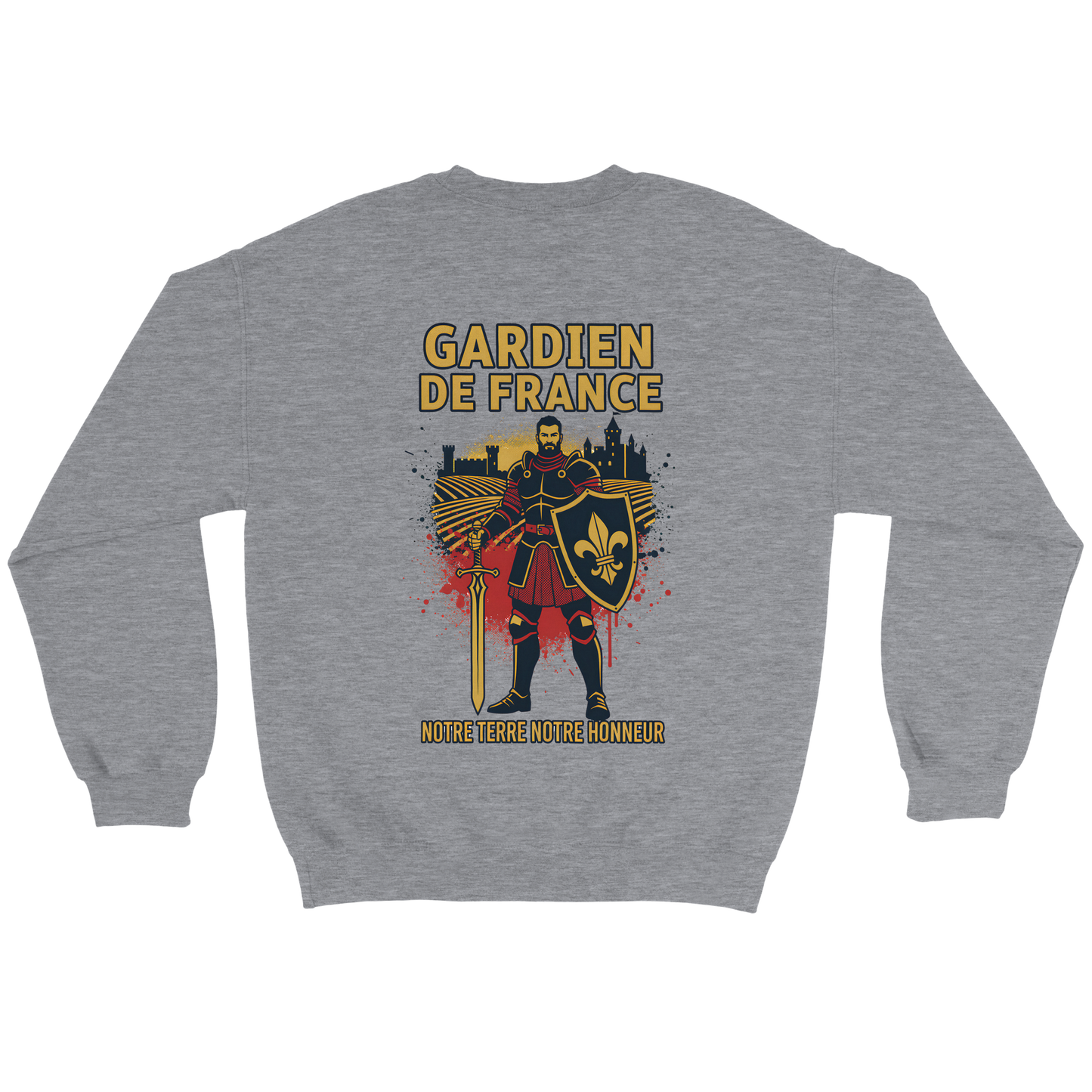 Sweat-shirt Homme Gardien de France - Premium French Heritage Apparel