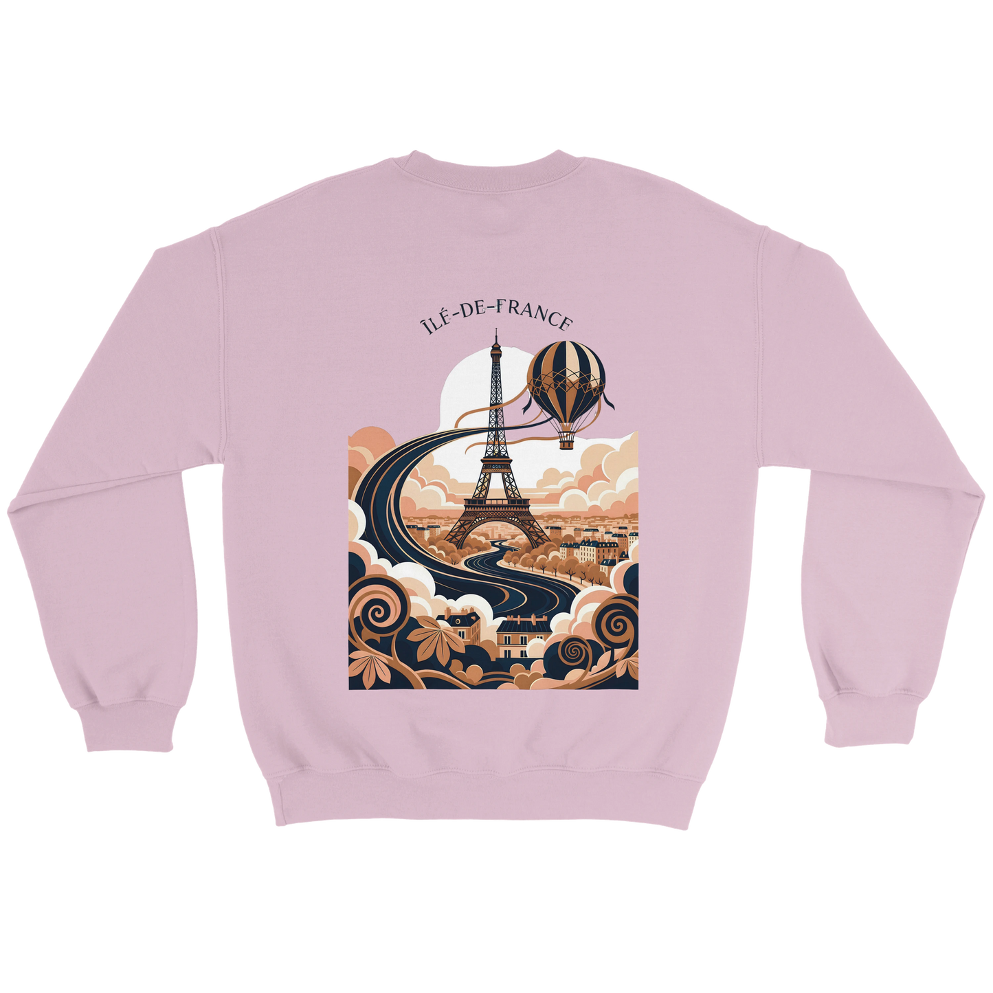 Sweat-shirt Unisexe Île-de-France – Confort Premium et Coupe Classique